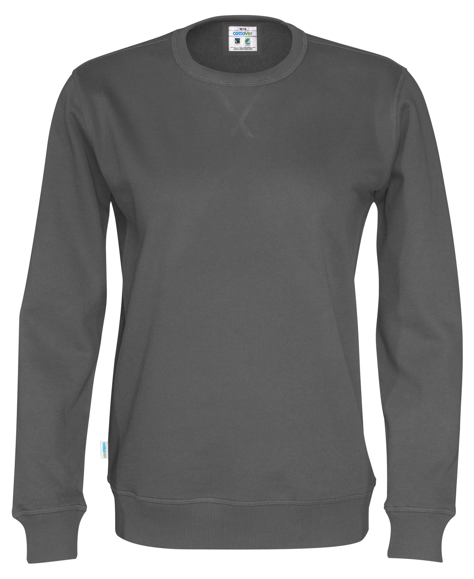 Cottover Sweatshirt Crew Neck herr grå XXS