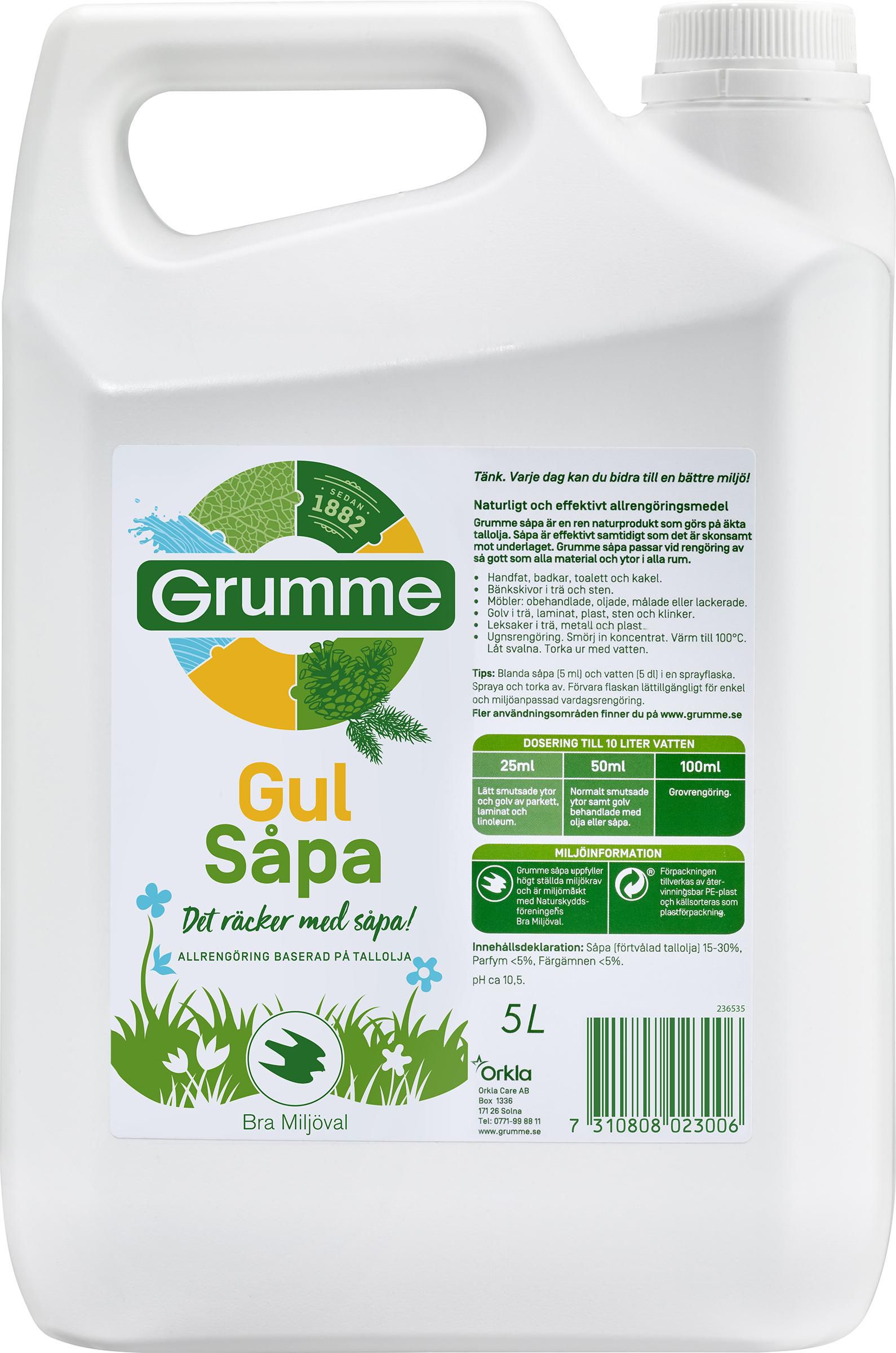 Grumme Såpa Gulsåpa 5l