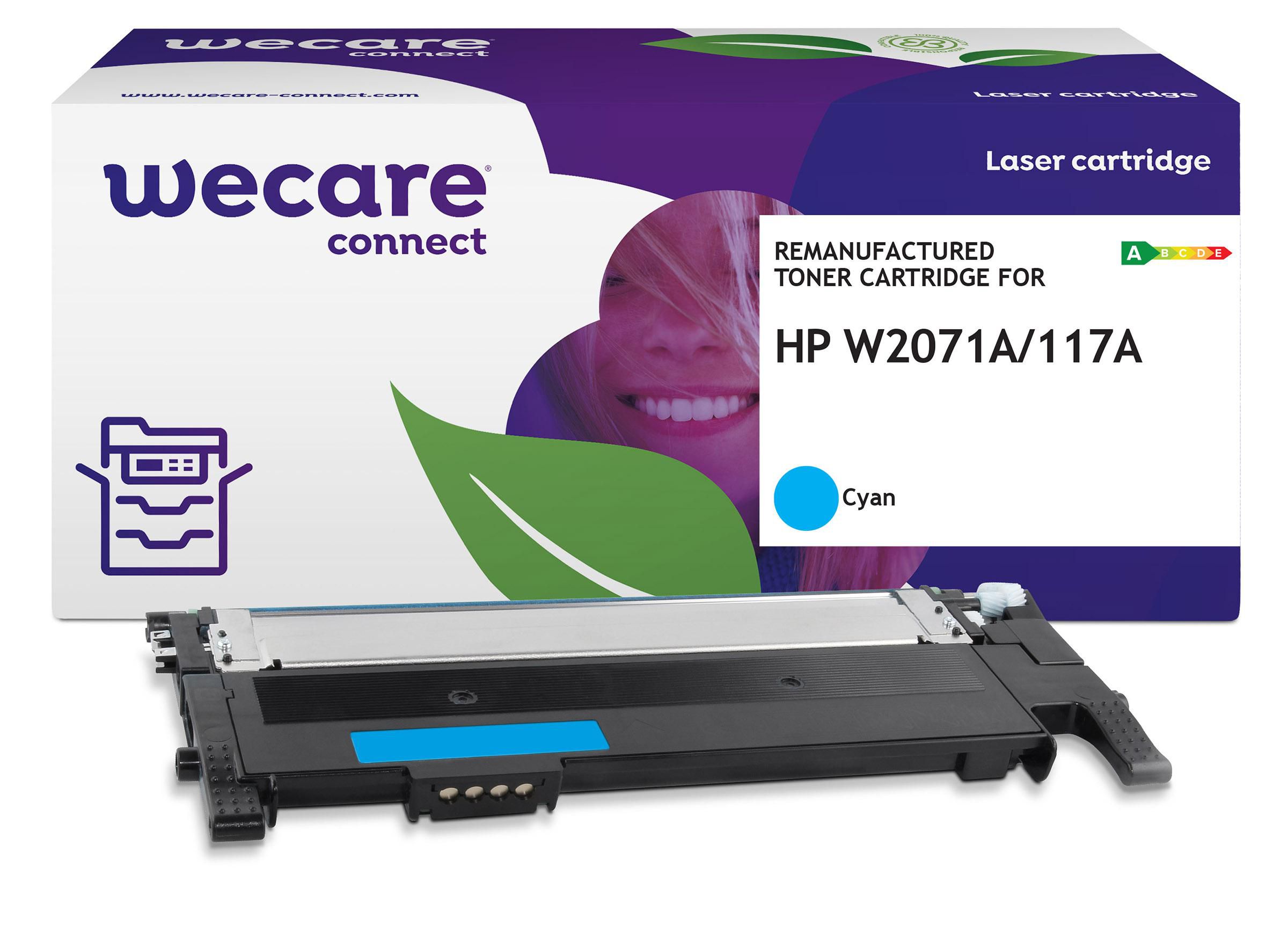 Wecare Toner HP W2071A 117A 1K cyan