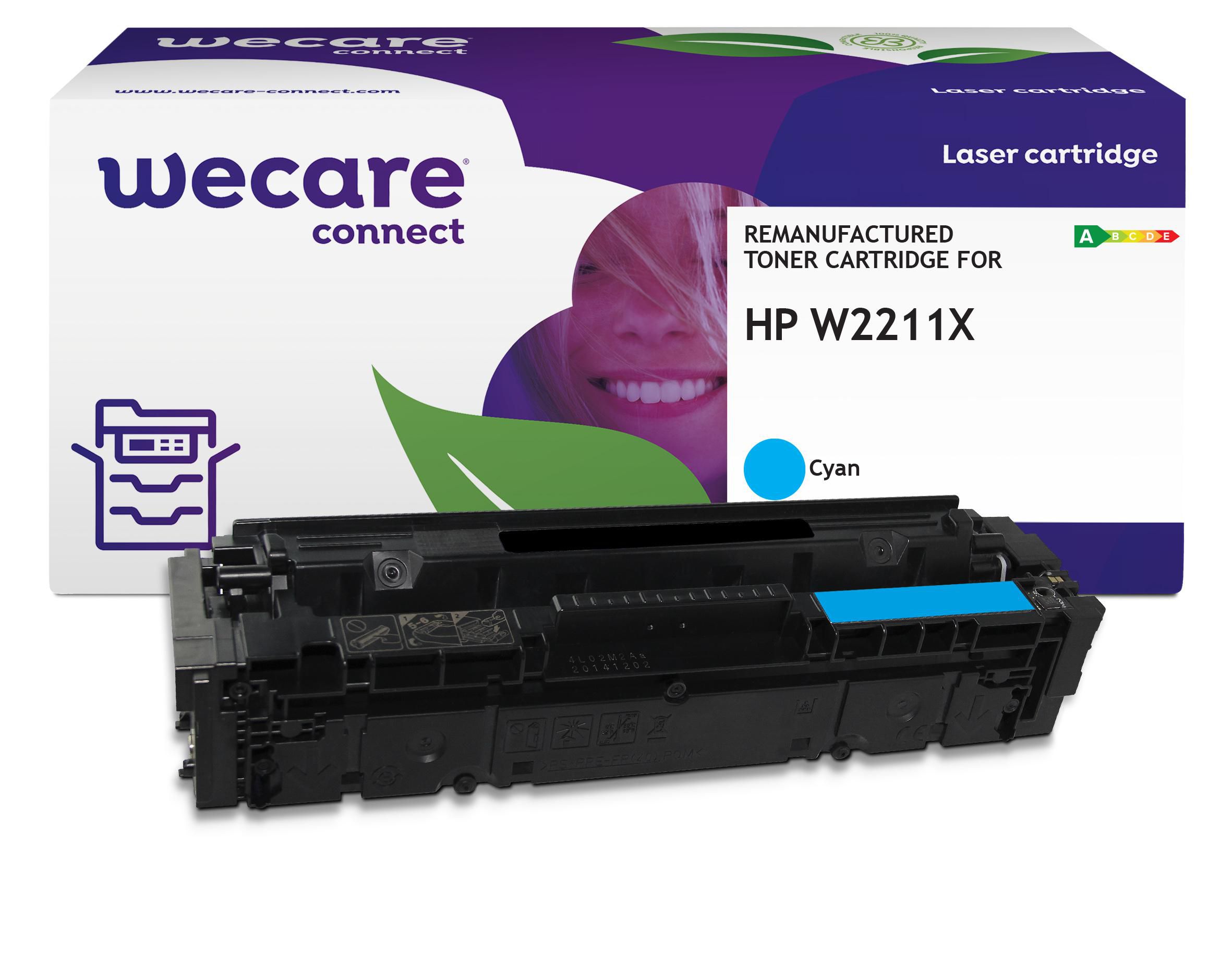 Lyreco Wecare Toner HP W2211X 207X 2,45K cyan