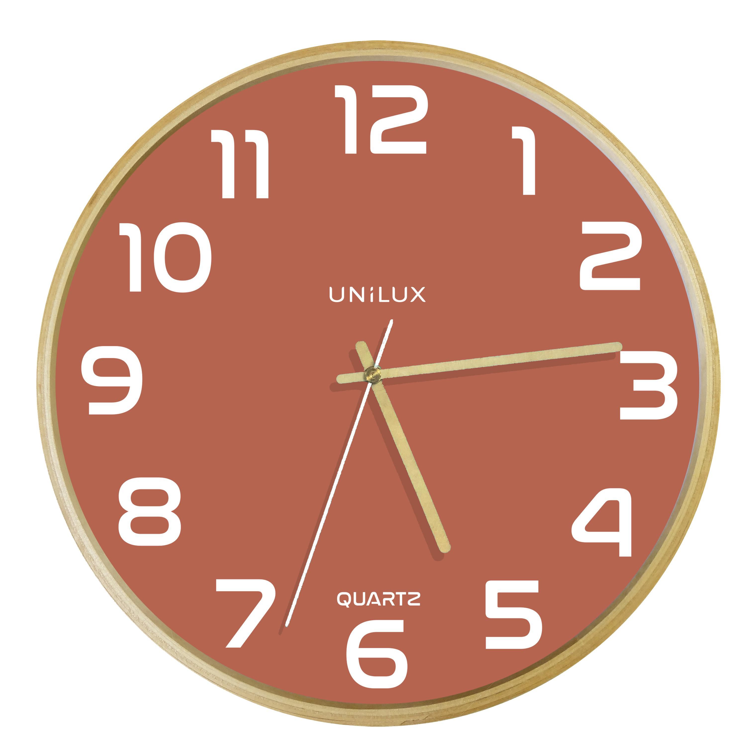 Unilux Väggklocka UNILUX Baltic ø31,5 cm rosa