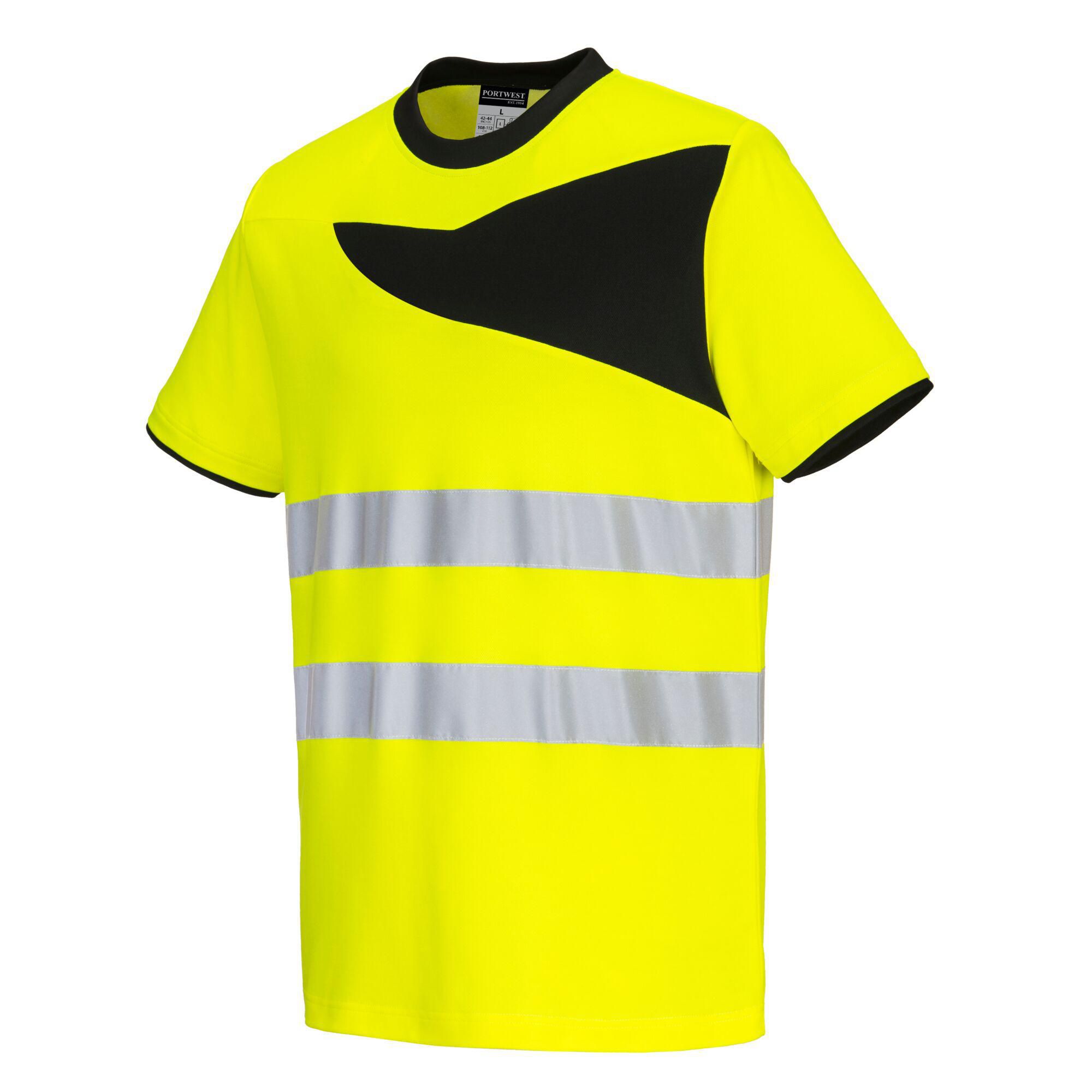PORTWEST® T-shirt varsel 213 kl2 gul 4XL