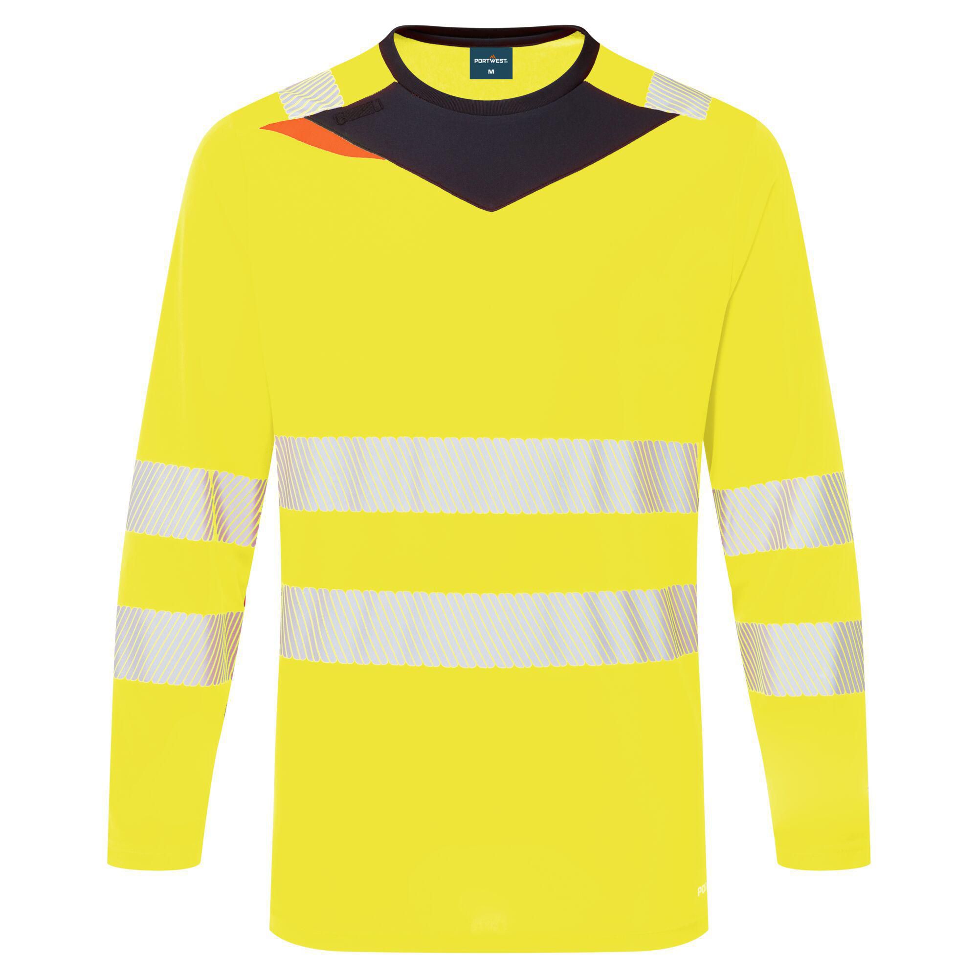 PORTWEST® T-shirt varsel LÄ DX416 kl2 gul XL