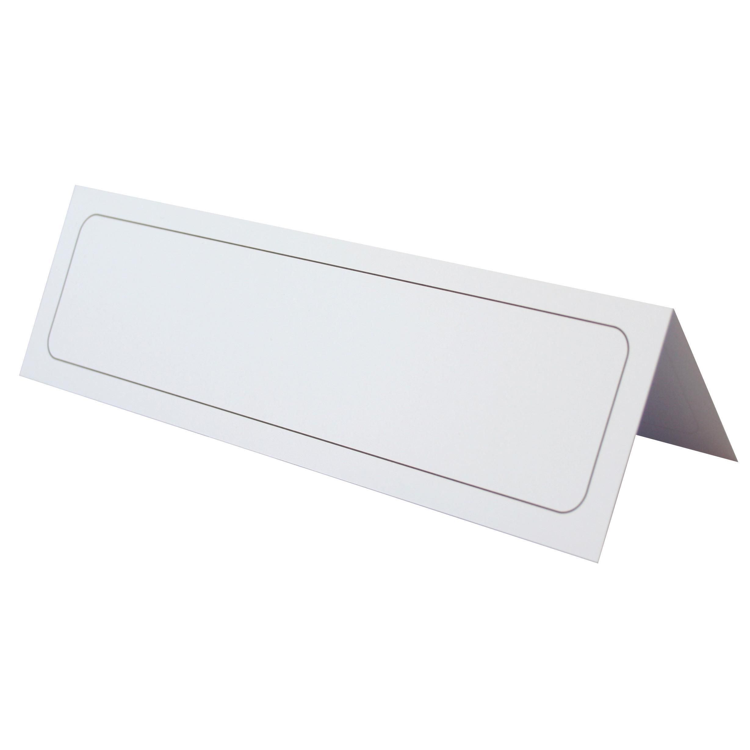 Durable Bordsskylt 61x210mm vit 100/fp