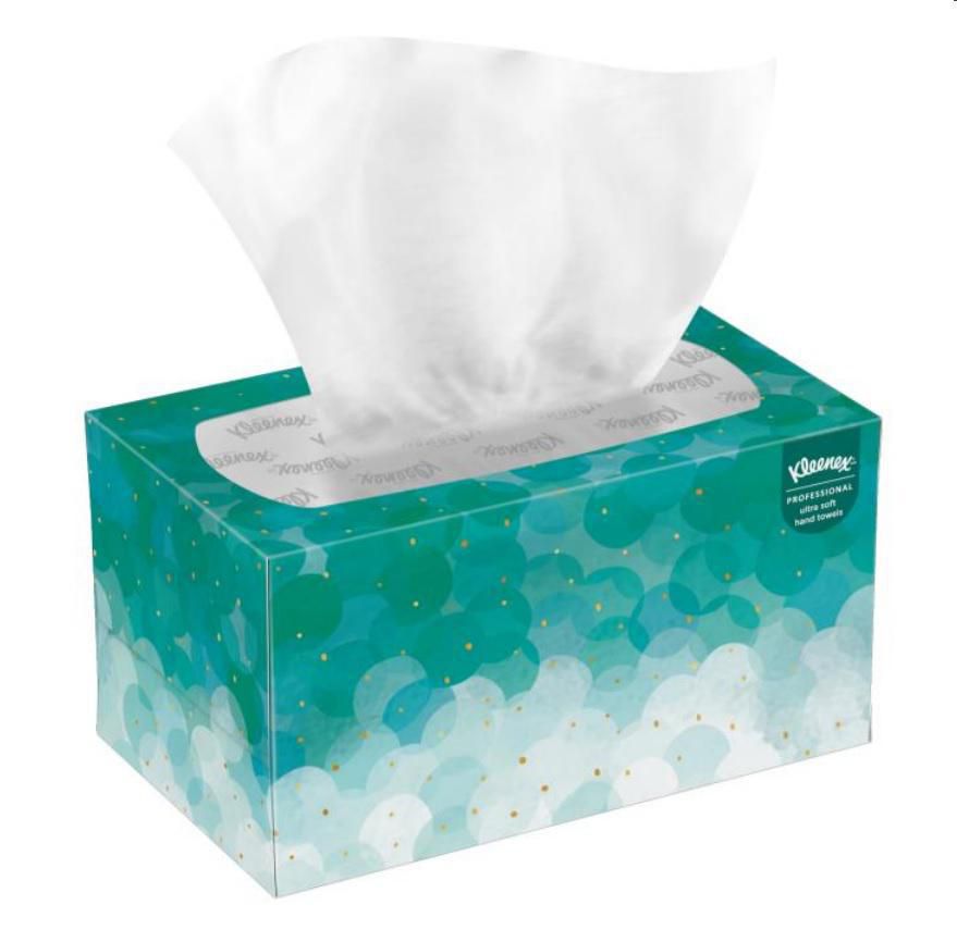 Kleenex® Pappershandduk Ultra Soft Pop-up vikt 1-lagers vit 70/fp