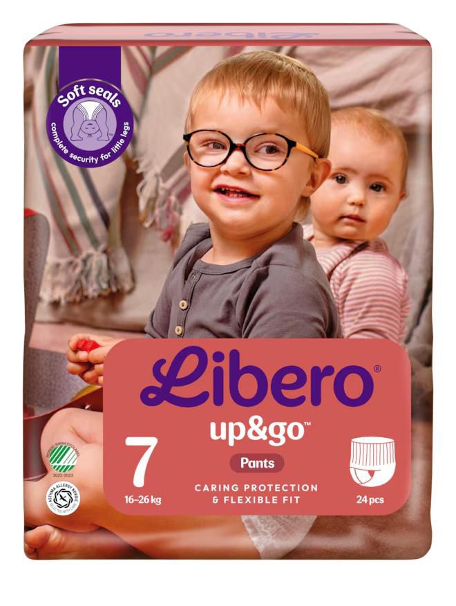 Libero Blöja Up&amp;Go 7 S3 16-26kg 24/fp