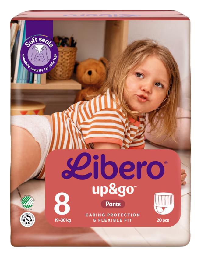 Libero Blöja Up&amp;Go 8 S4 19-30kg 20/fp