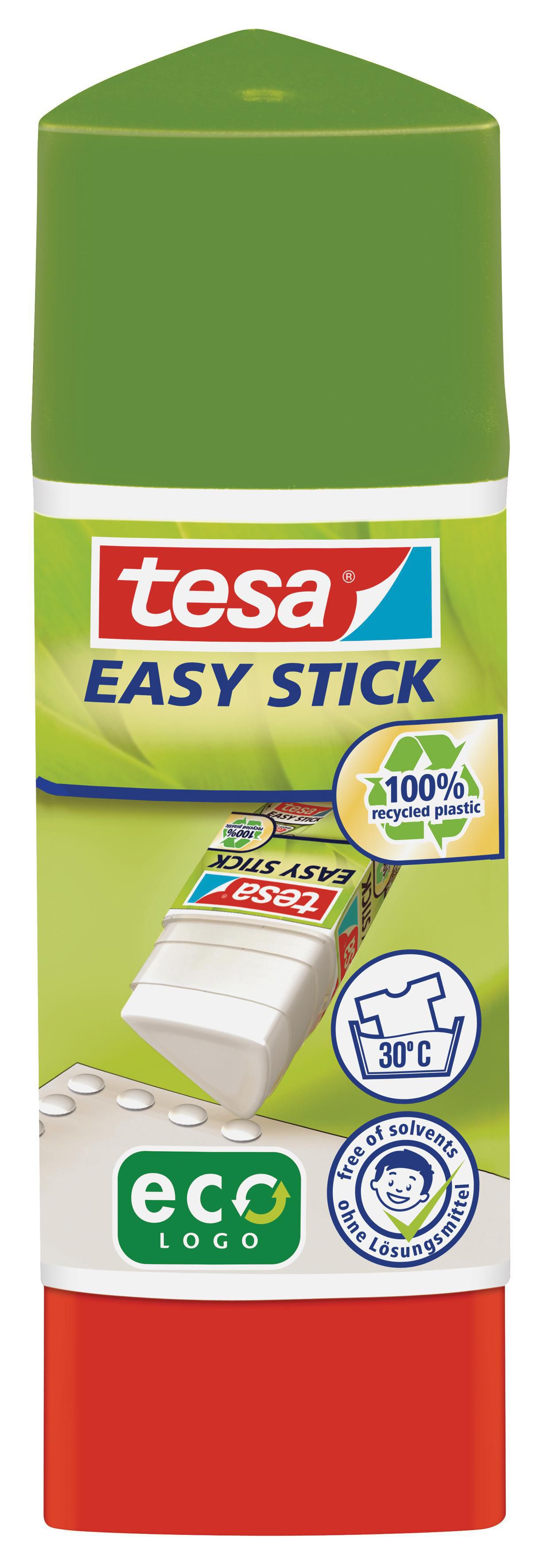 tesa® Easy Stick limstift, trekantigt, icke-permanent, 34 x 32 x 107 mm 12/fp