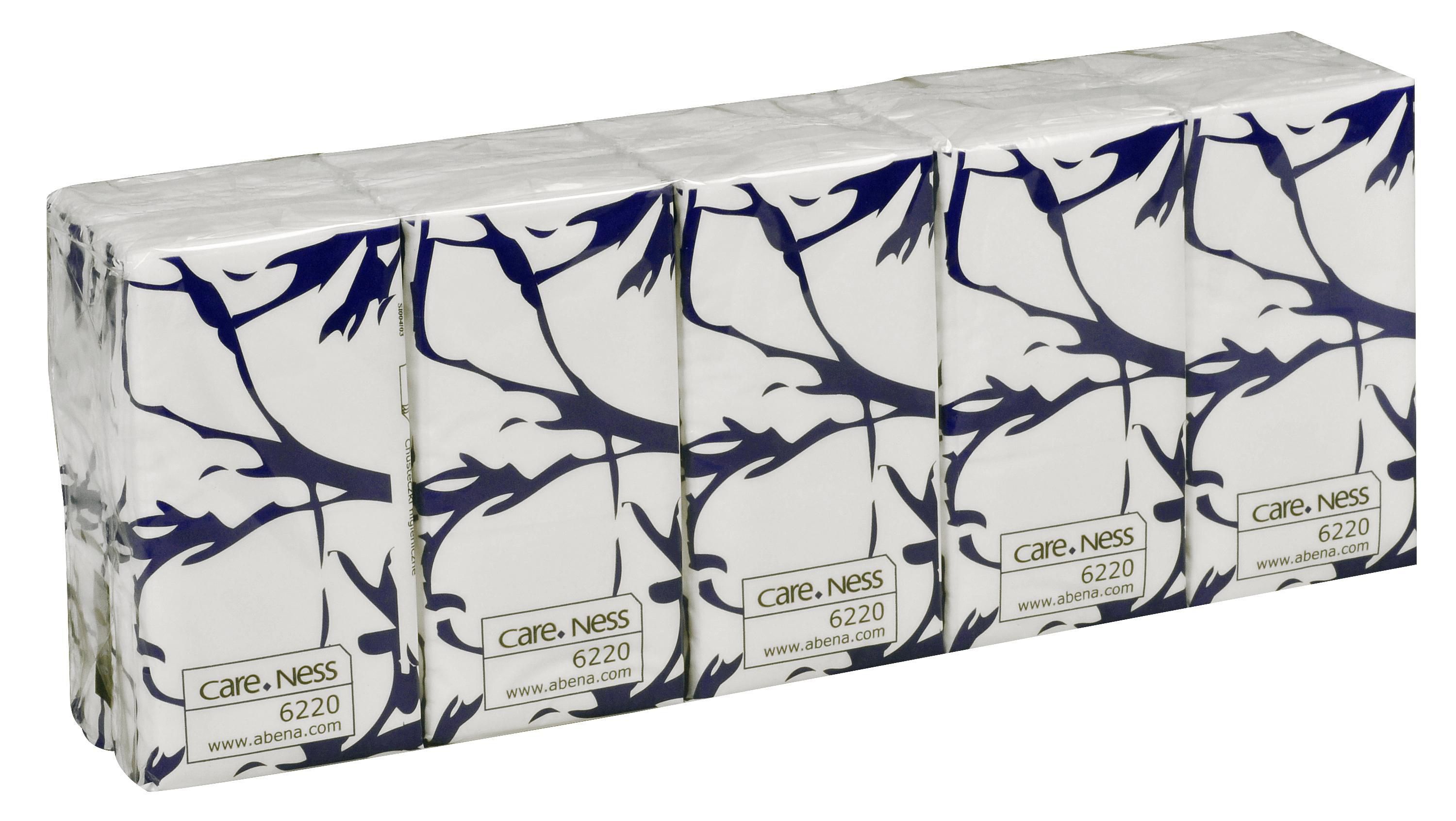 ABENA Careness Excellent ansiktsservett 3-lagers 10 ark vit 10/fp