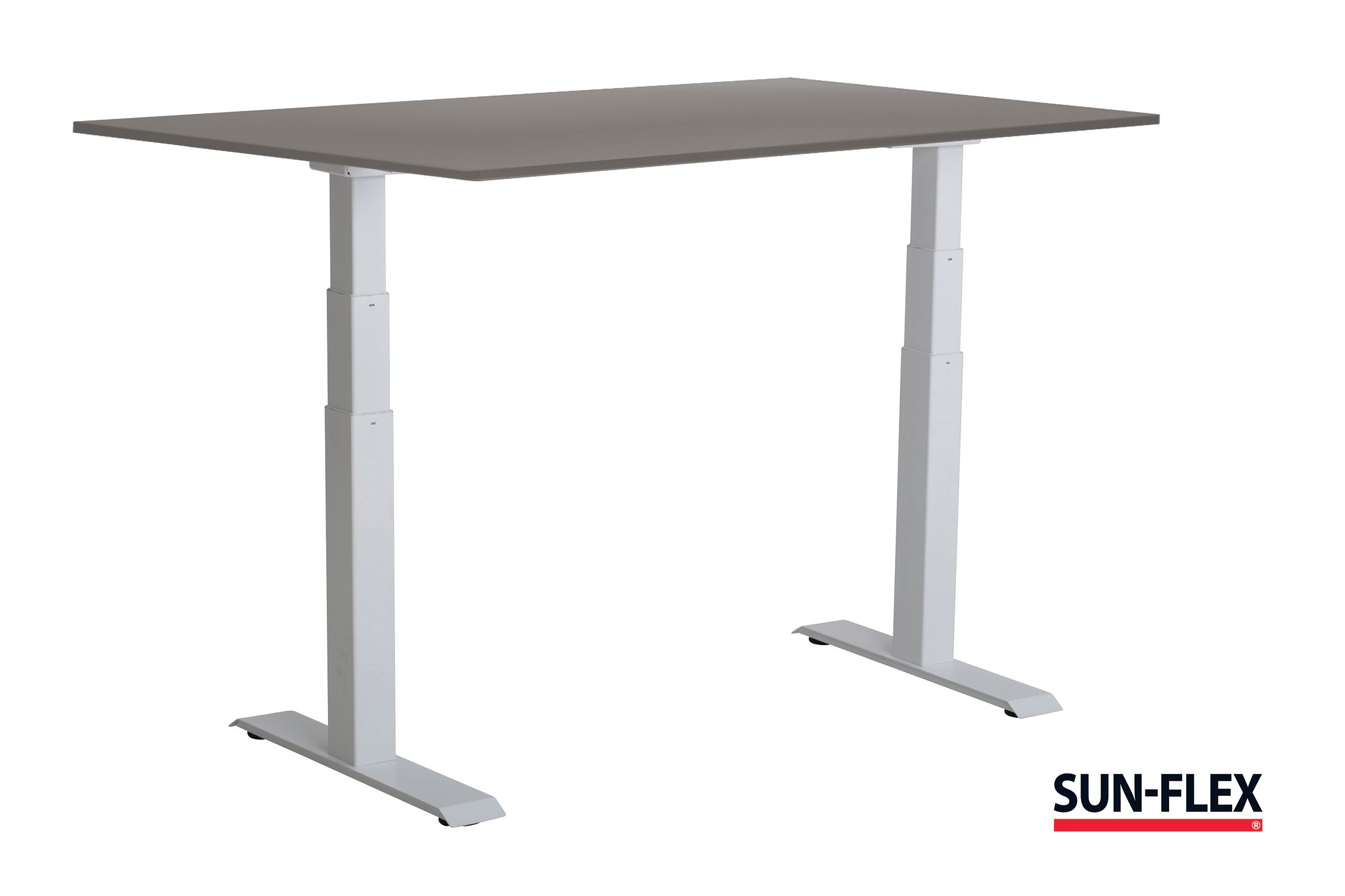 SUN-FLEX® Bord VI höj/sänk 120x80 vit/grå