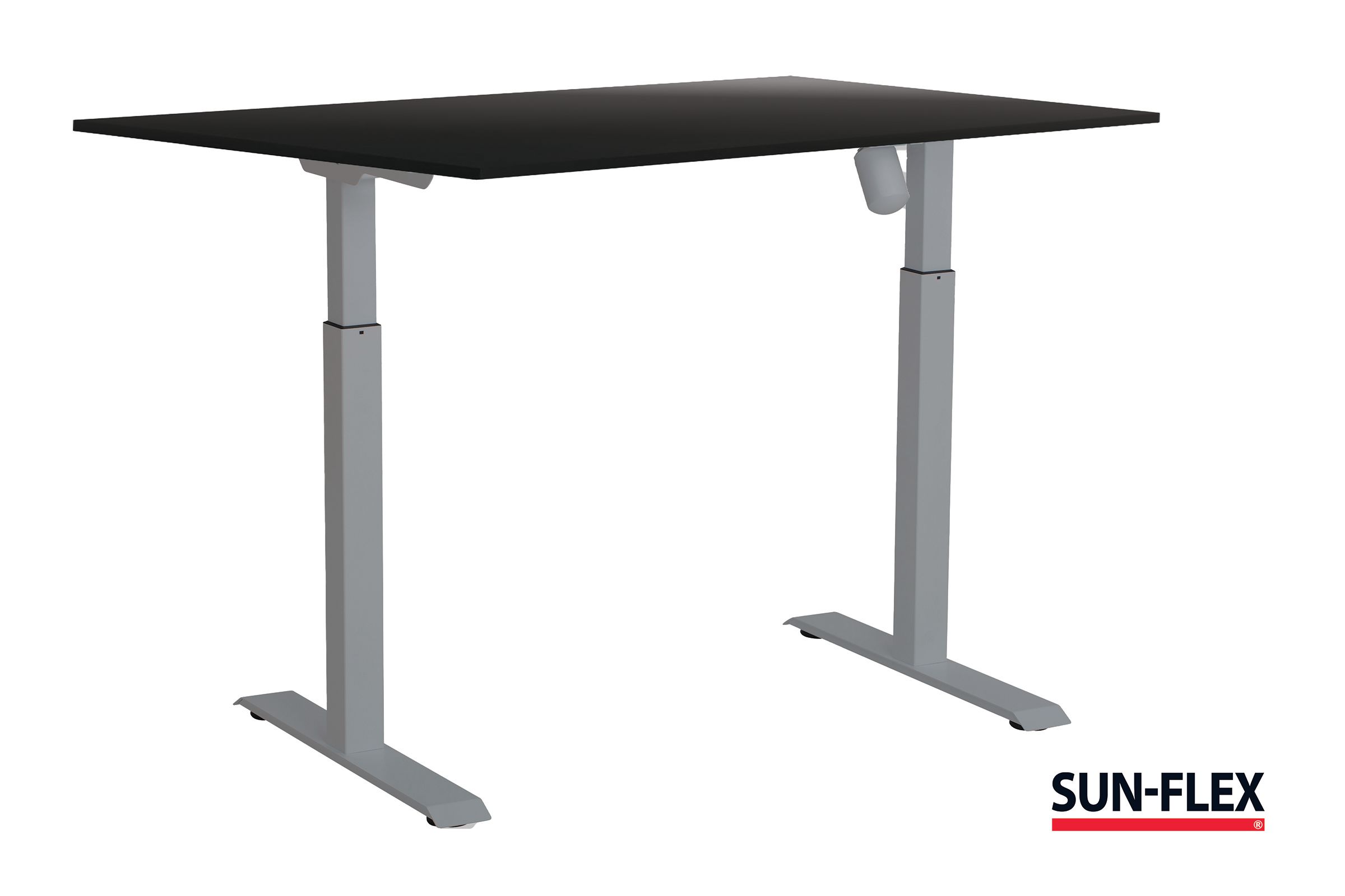 SUN-FLEX® Bord I höj/sänk 160x80 grå/svart