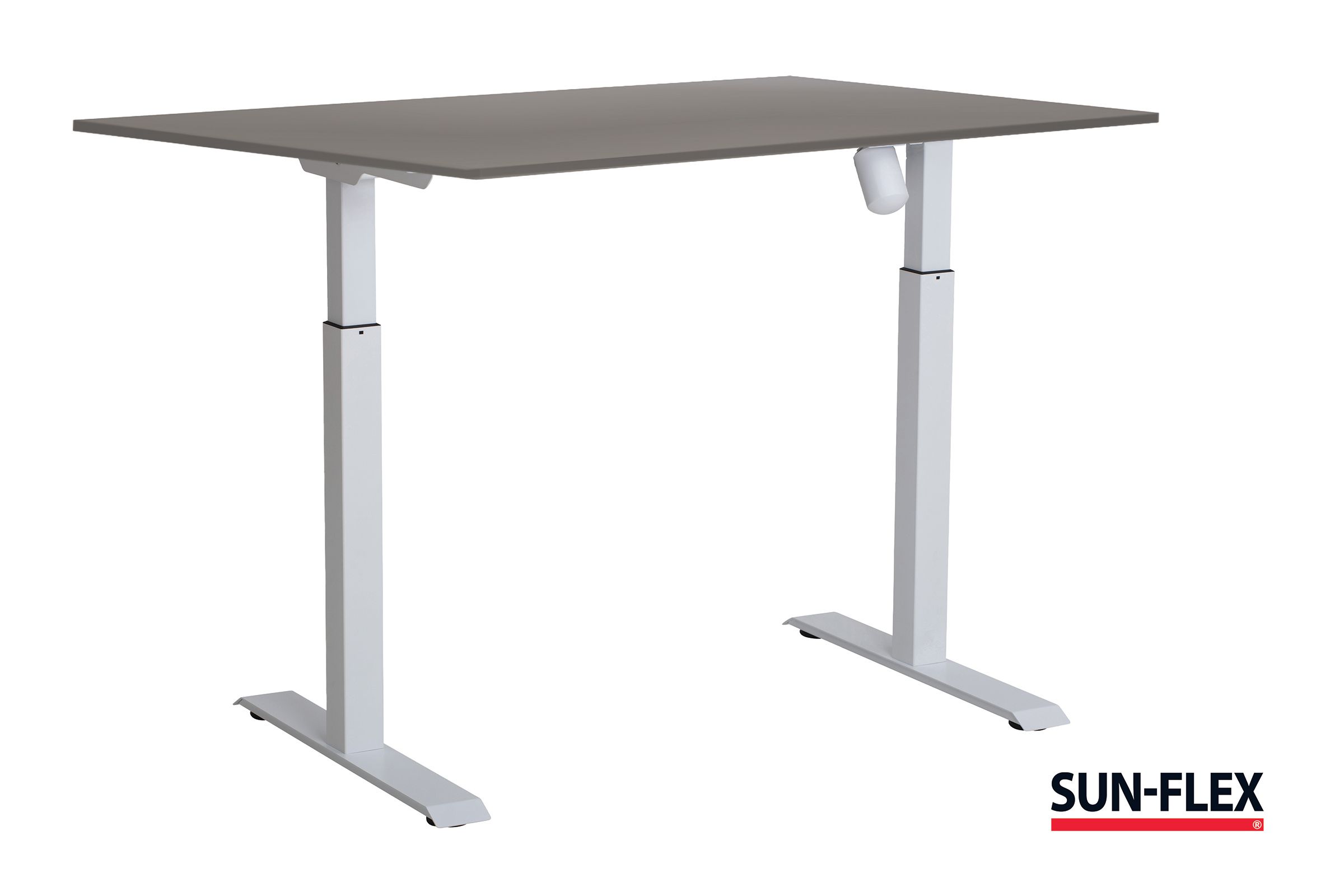 SUN-FLEX® Bord I höj/sänk 120x80 vit/grå