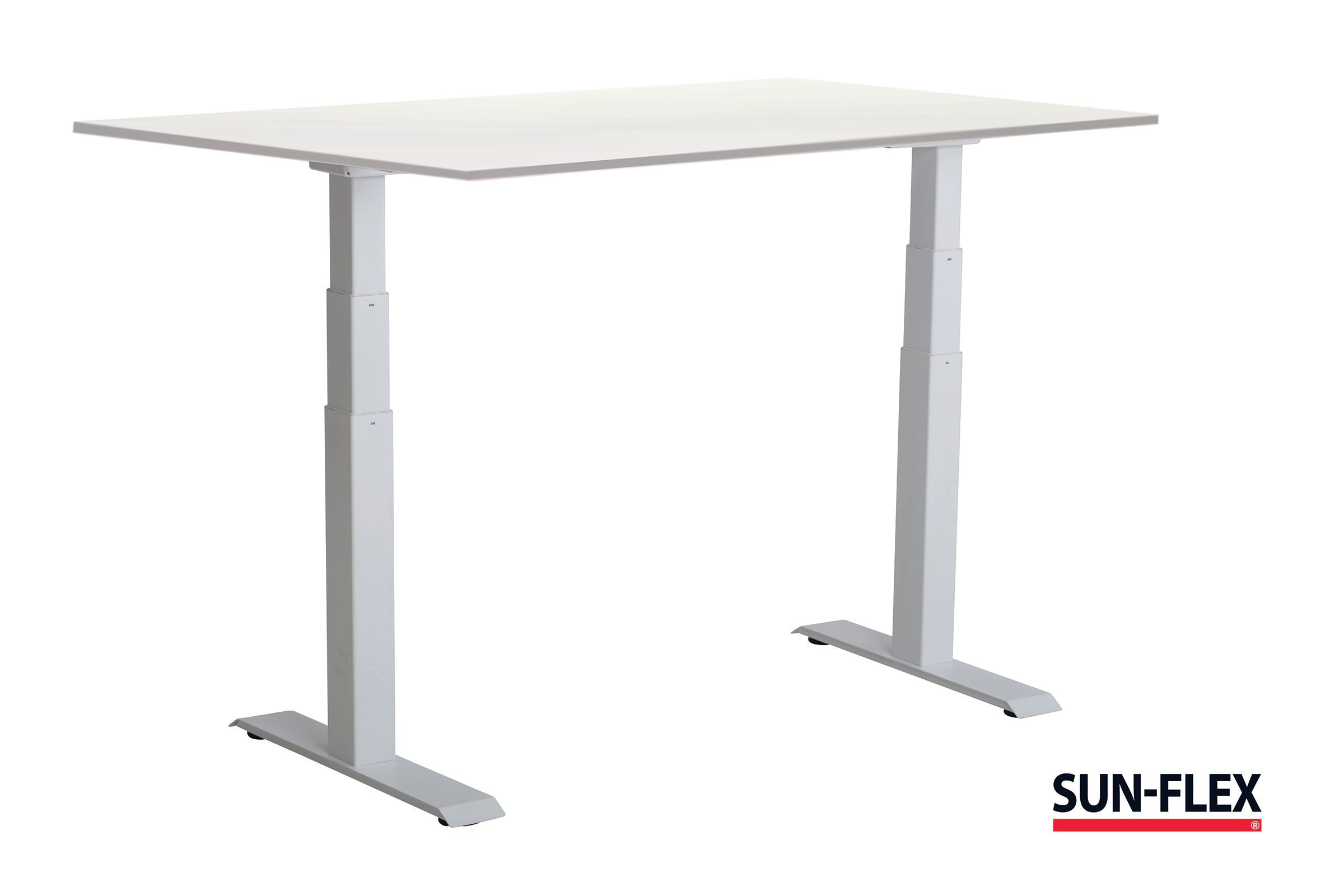 SUN-FLEX® Bord VI höj/sänk 120x80 vit/vit