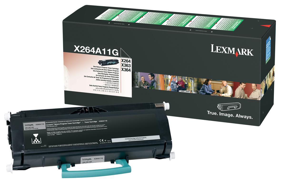 Lexmark Toner X264A11G svart
