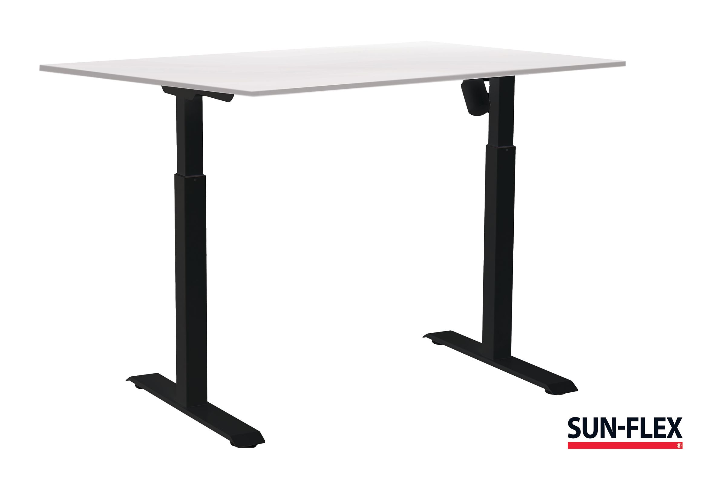 SUN-FLEX® Bord I höj/sänk 120x80 svart/vit