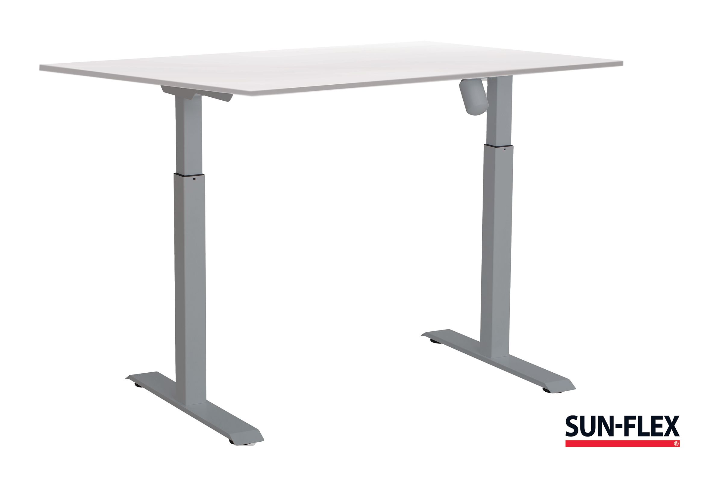 SUN-FLEX® Bord I höj/sänk 160x80 grå/vit