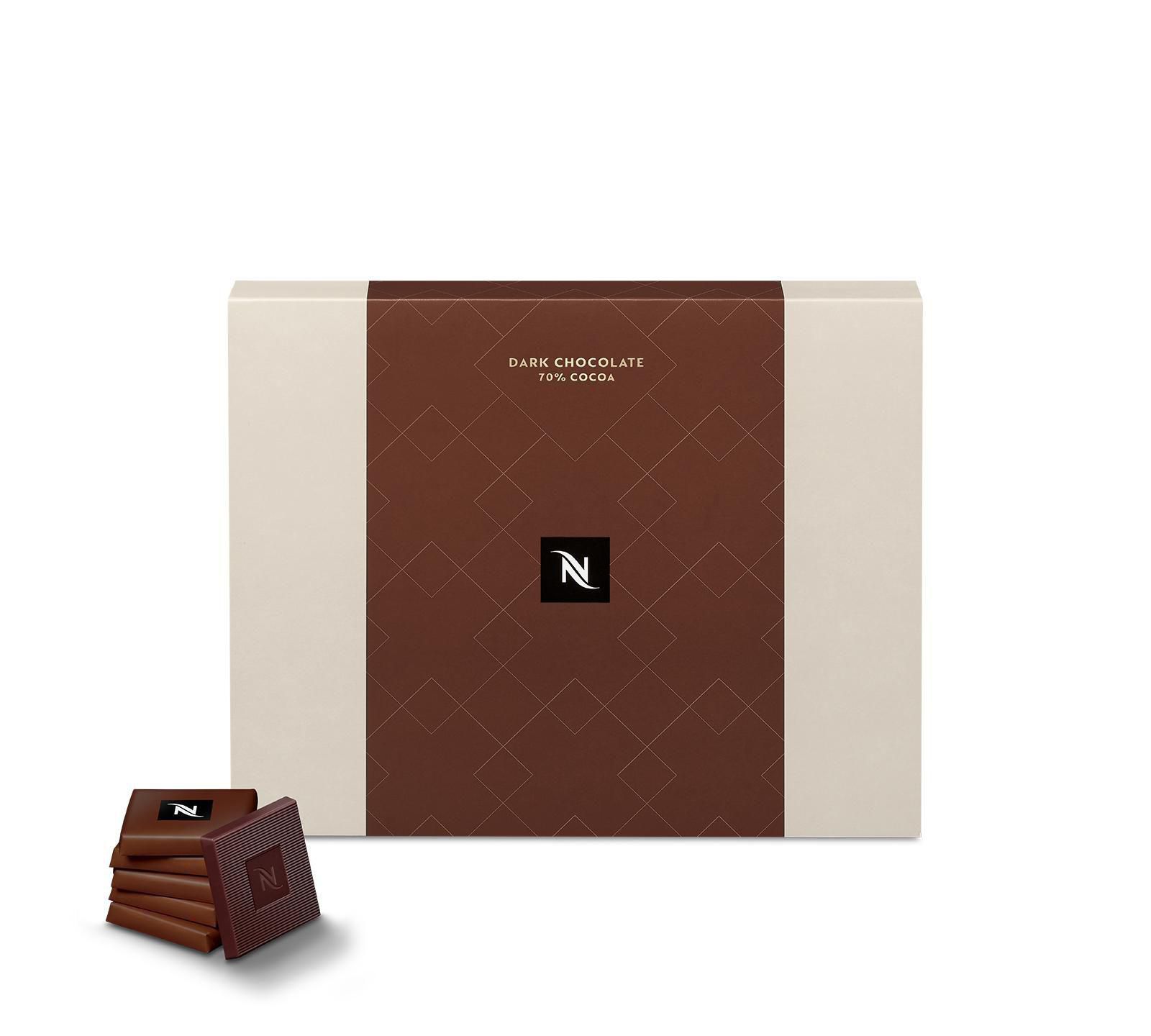 Produktfoto för NESPRESSO Choklad mörk 70% kakao