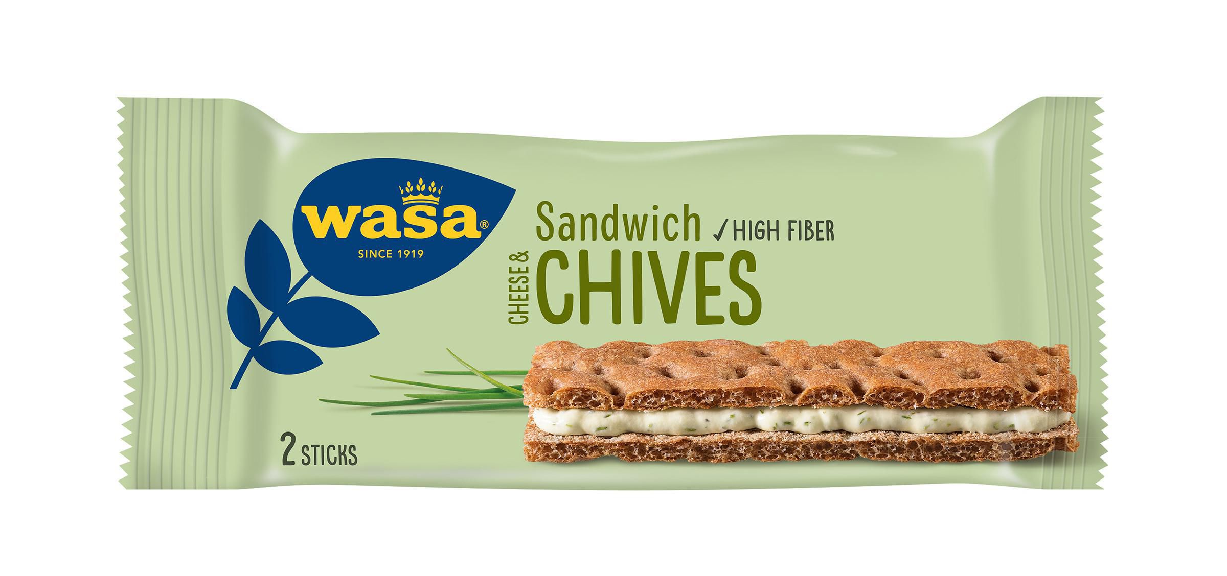 Wasa Knäckebröd WASA ost gräslök 37g