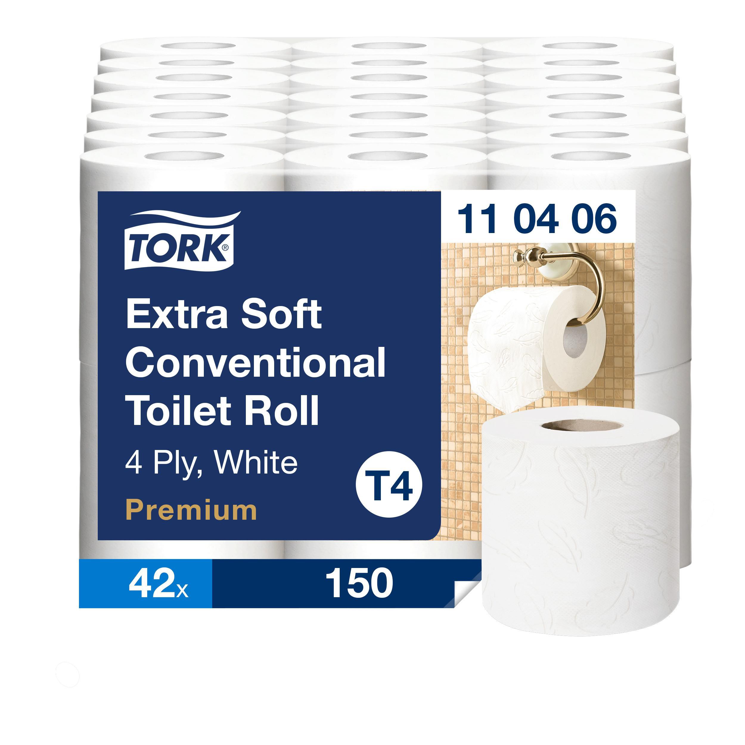 Tork Toalettpapper Premium T4 4-lag vit, krt. om 42 st