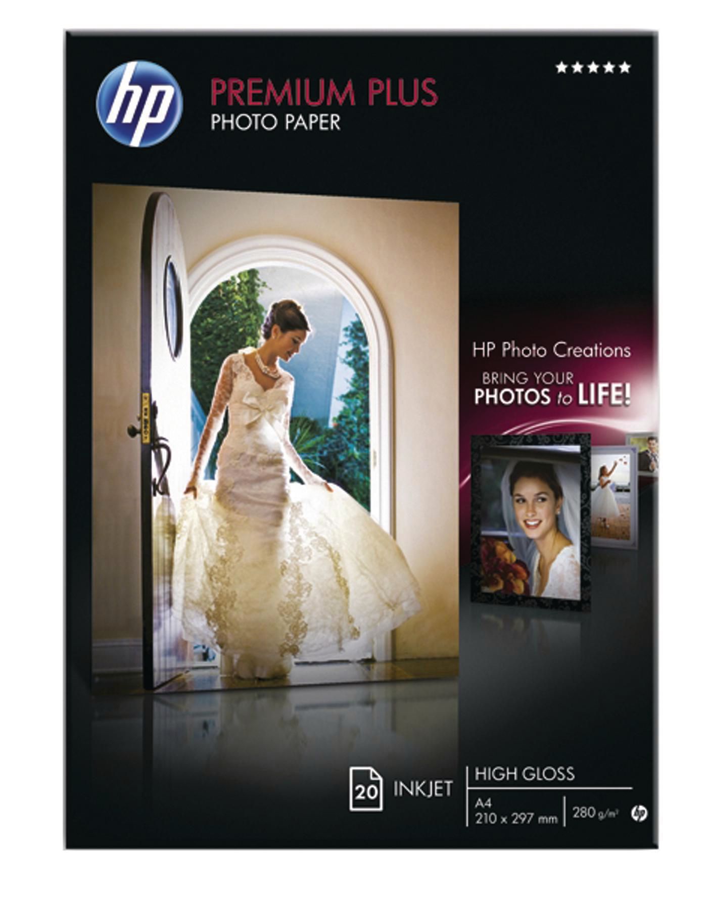 Produktfoto för HP Fotopapper CR672A A4 300g