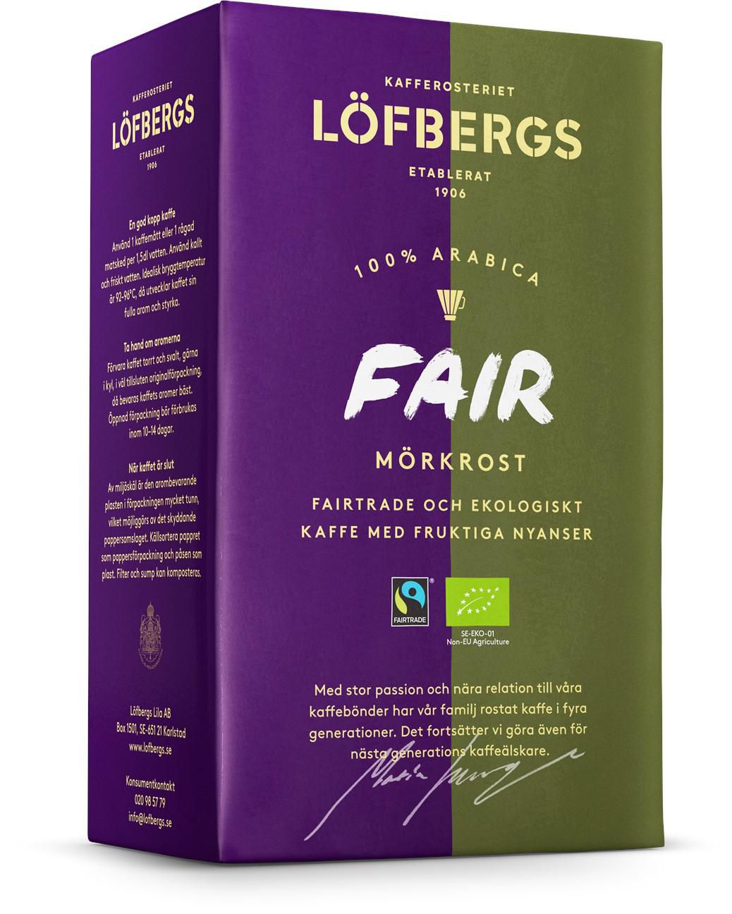 Löfbergs Kaffe Fair Dark Eko/FT 450g