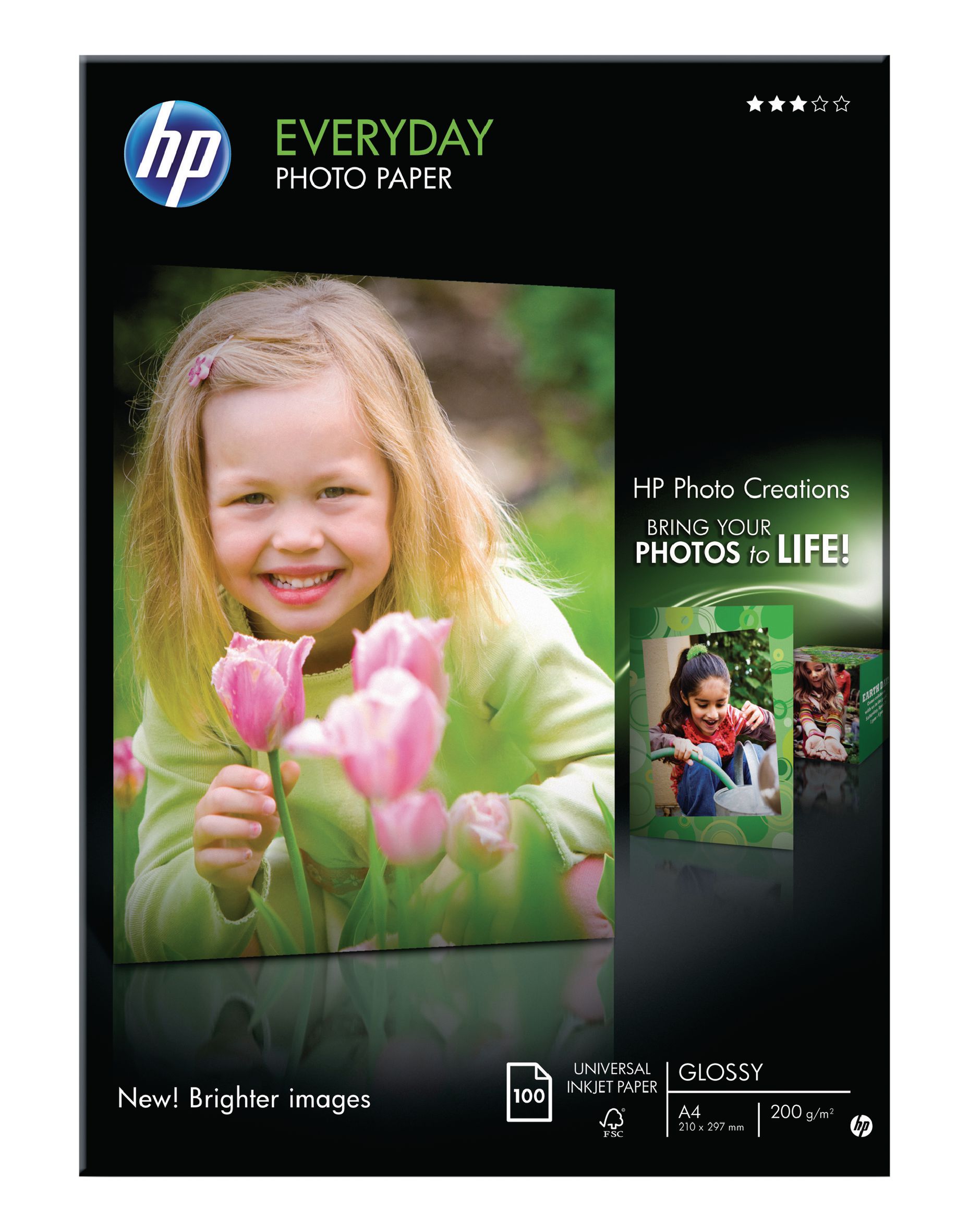 Produktfoto för HP Fotopapper Q2510A A4 200g