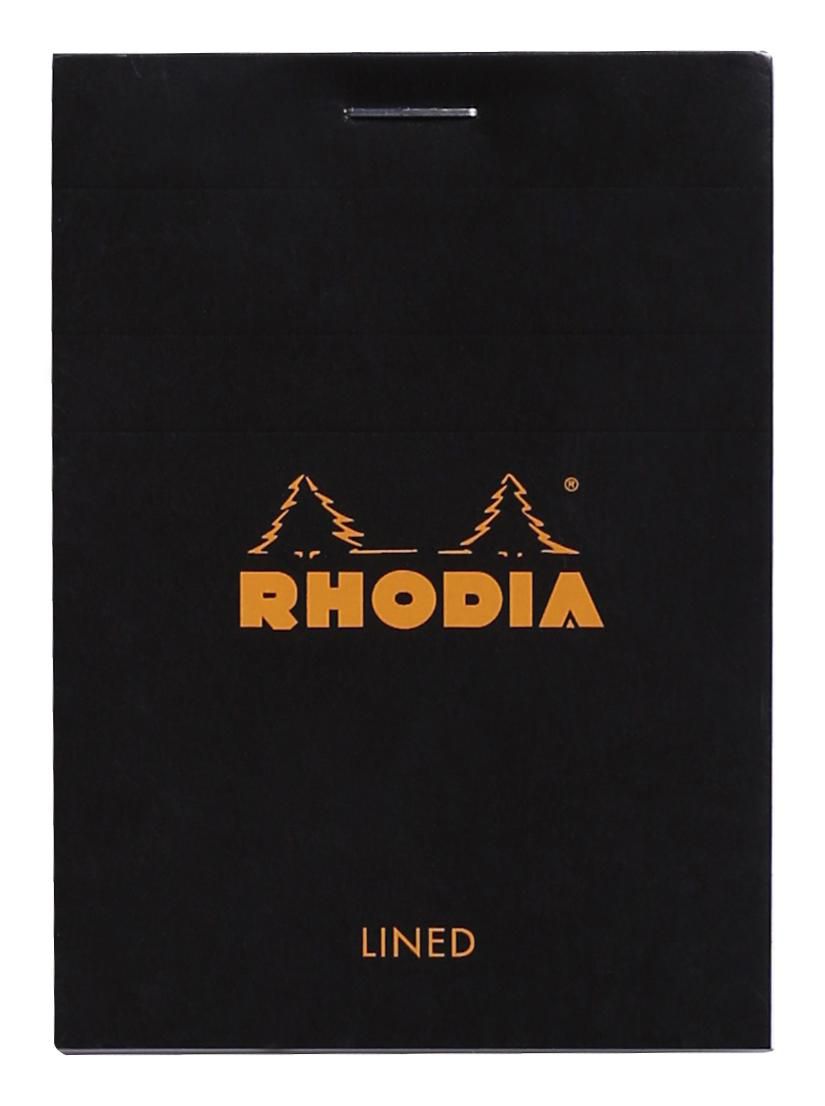 Rhodia Ant.block A7 80b linj svart