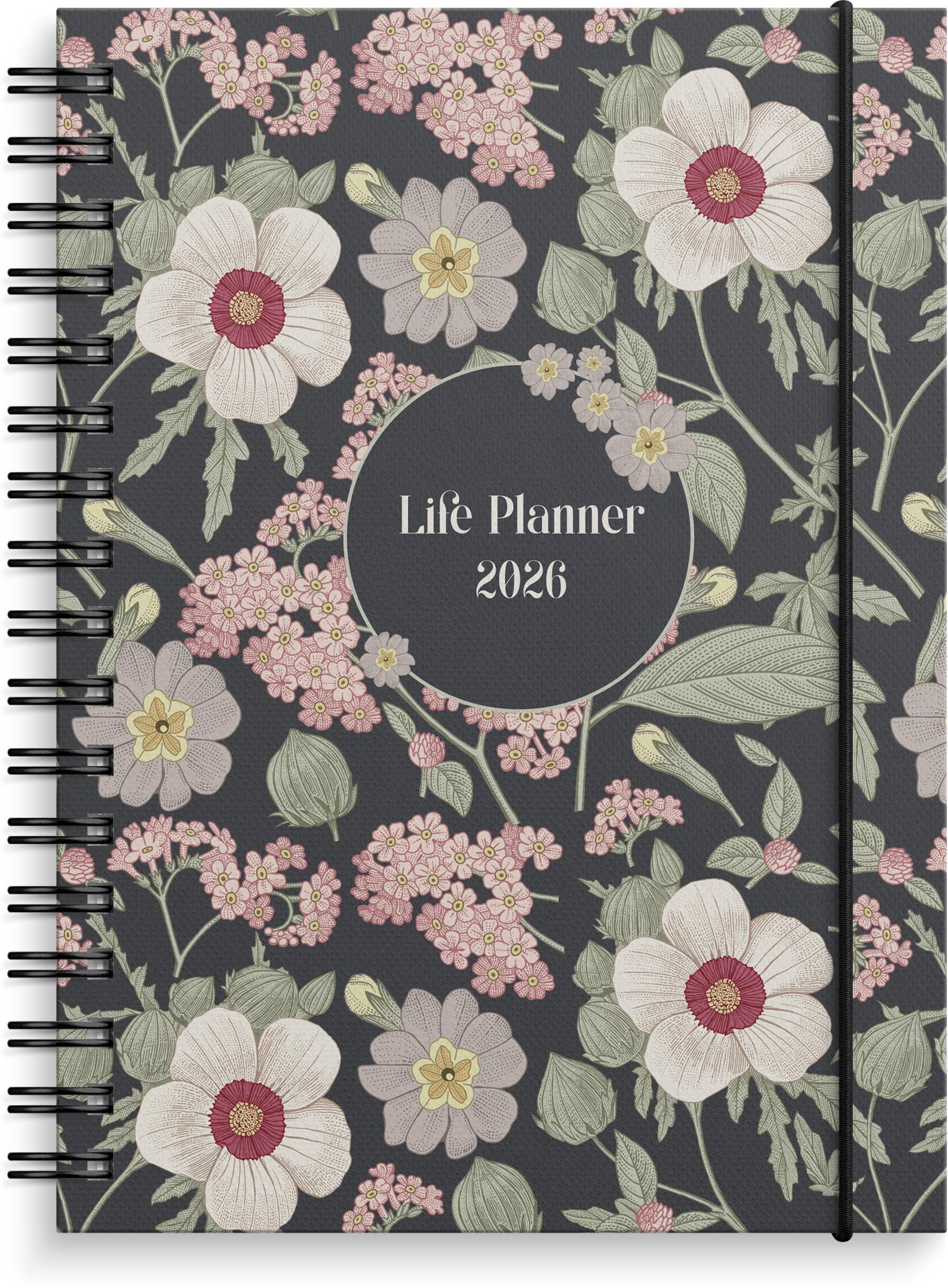 Burde Kalender Life Planner Floral 2026