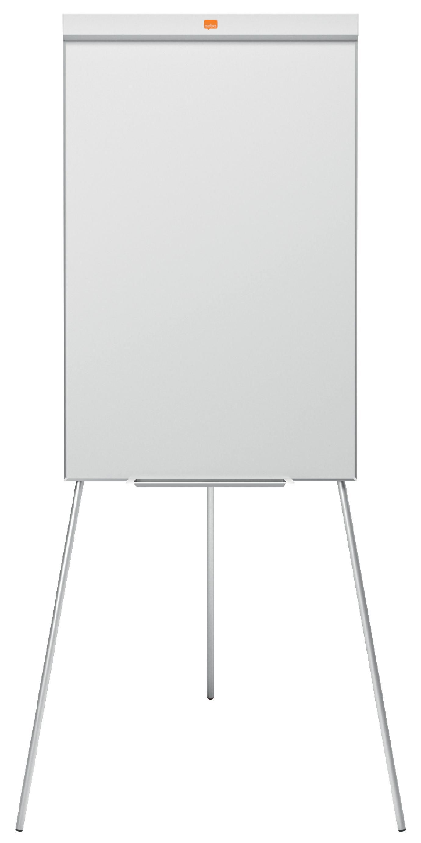 Produktfoto för Nobo Klassiskt staffli i stål för blädderblock och mobil whiteboard, magnetisk stålyta, aluminiumram