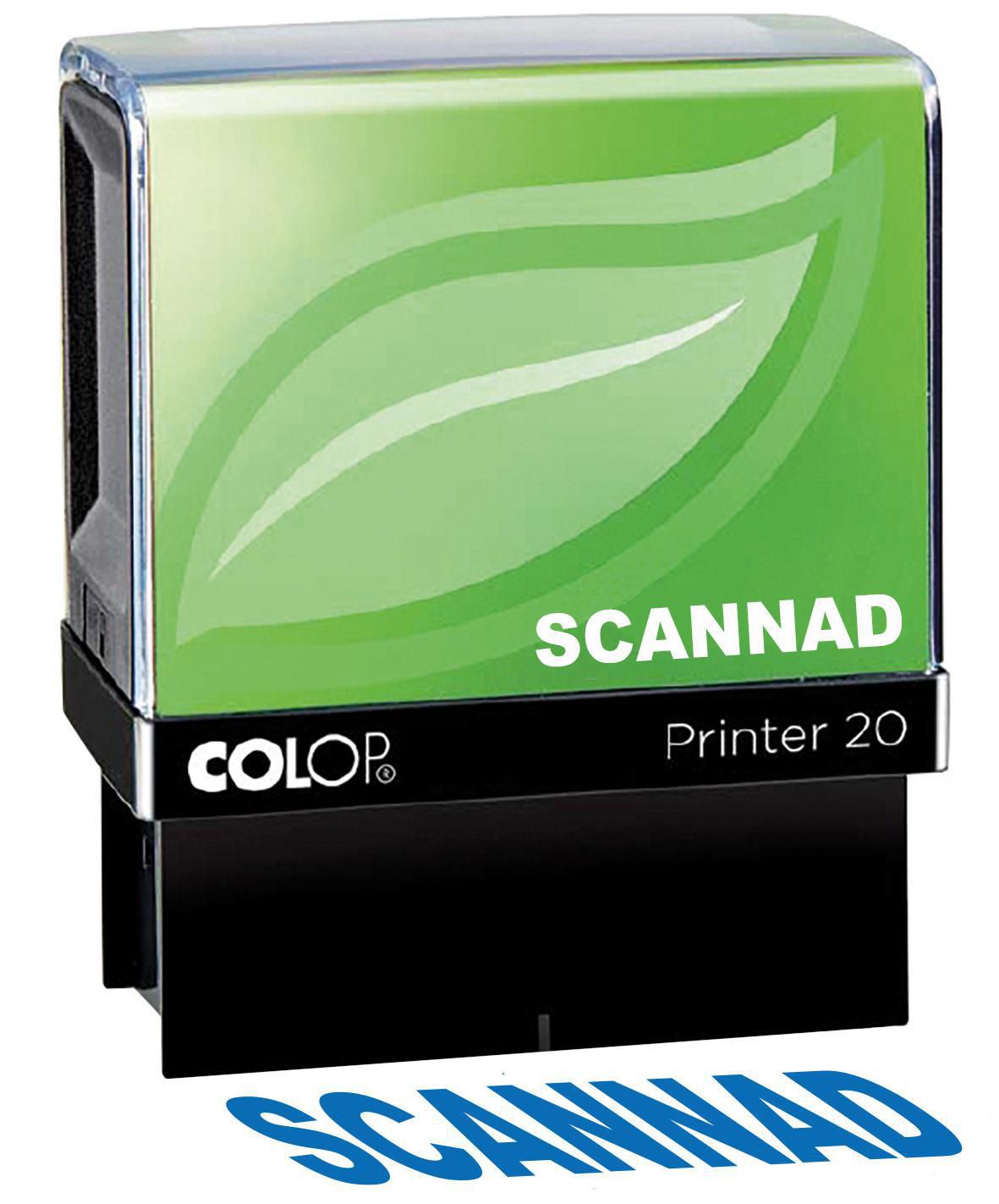 Stämpel med Standartext: SCANNAD