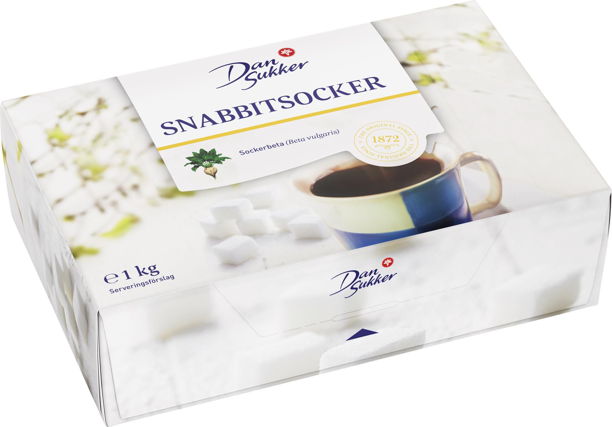 DANSUKKER Snabbitsocker DANSUKKER låda 1kg