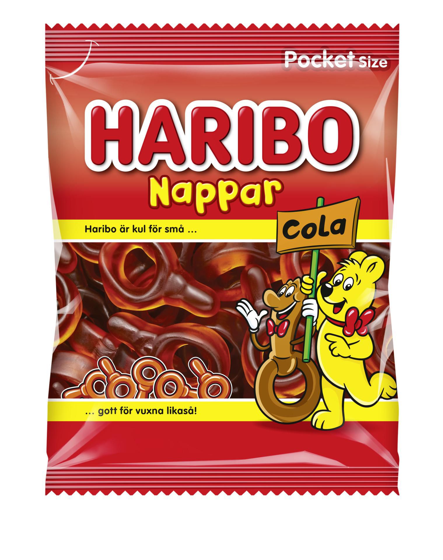 Produktfoto för HARIBO Godis Nappar Cola 80g