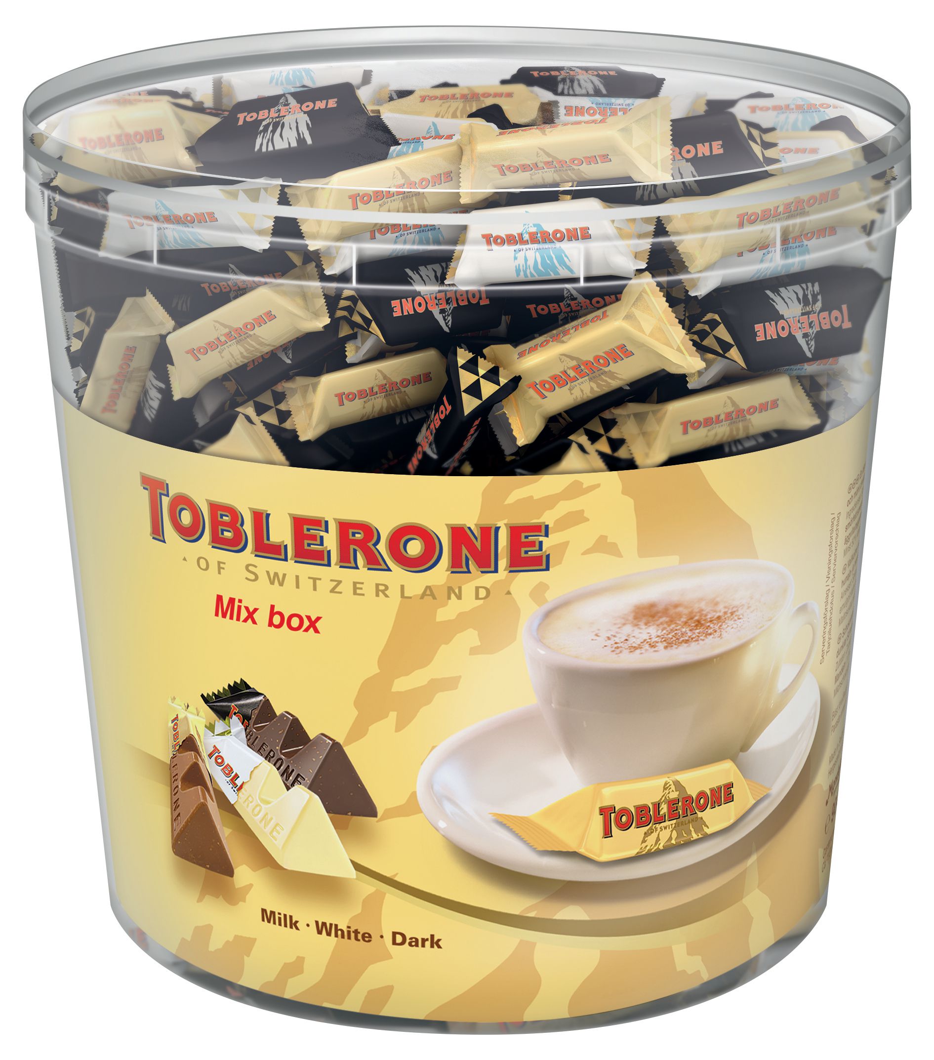 Produktfoto för Toblerone Choklad Tiny Cylinder 904g