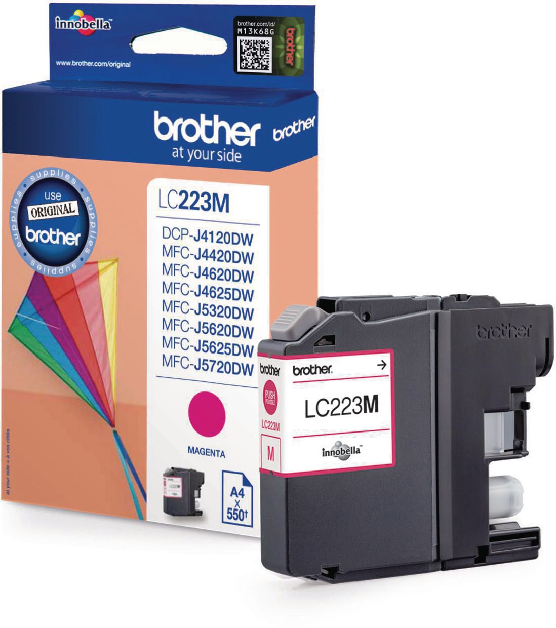 Brother Bläckpatron LC-223M, magenta