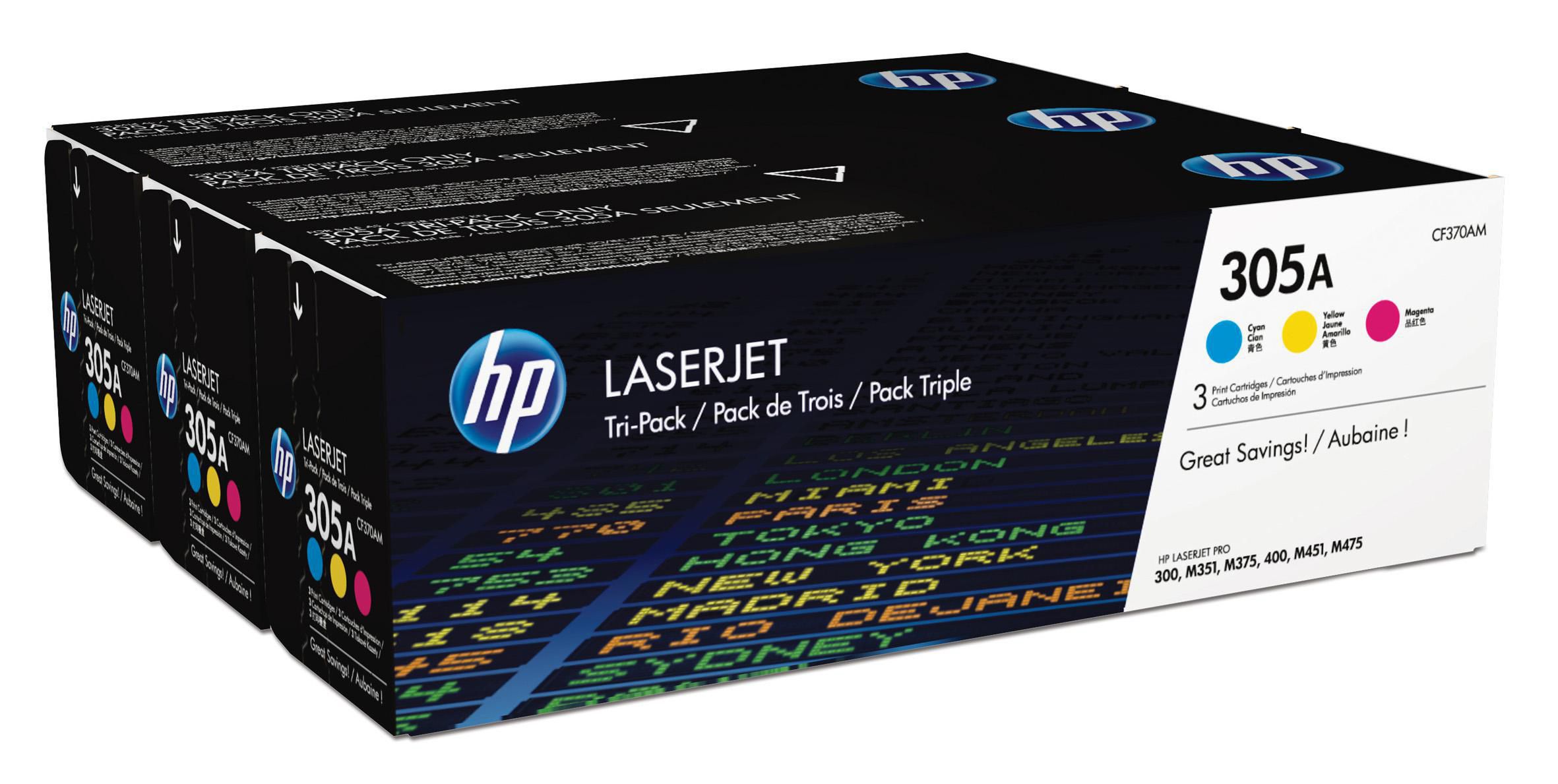 HP Toner CF370AM 305A 7,8K c/m/y 3/fp