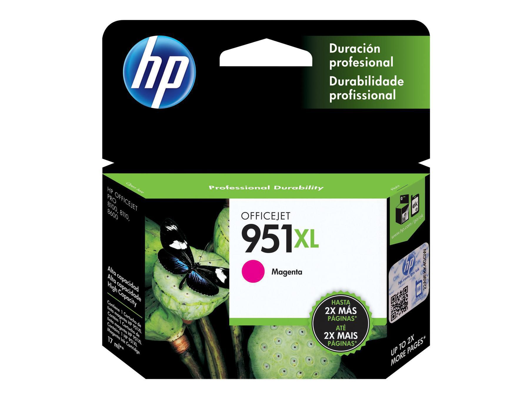 Produktfoto för Bläckpatron HP 951XL HP 950XL CN047AE, 1 500 sidor, Magenta