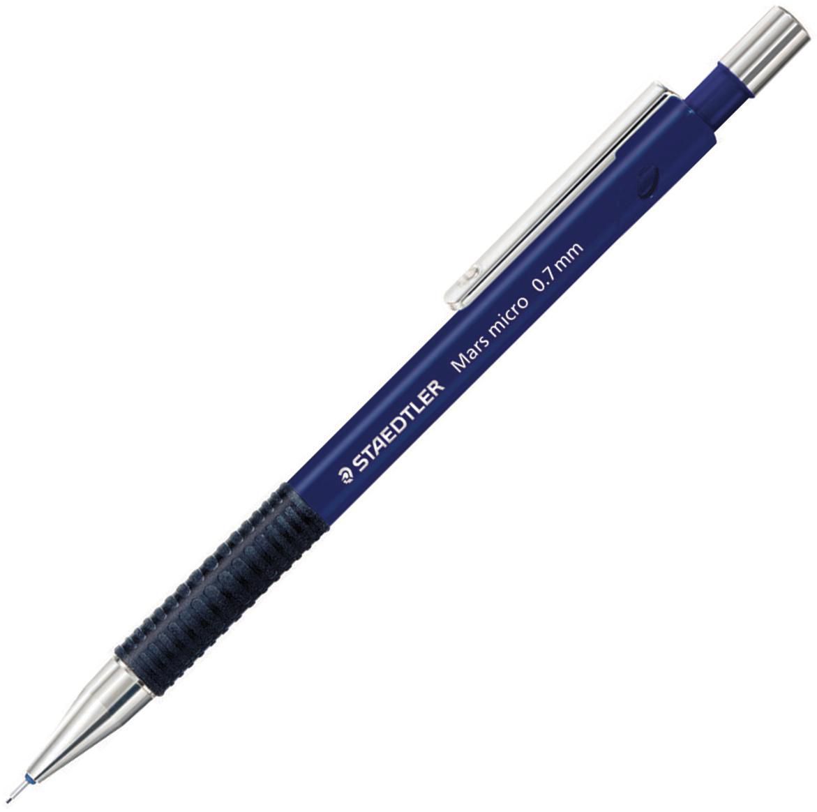 Staedtler Mars Stiftpenna Mars Micro 0,7 mm B-stift pennkropp med greppzon blå