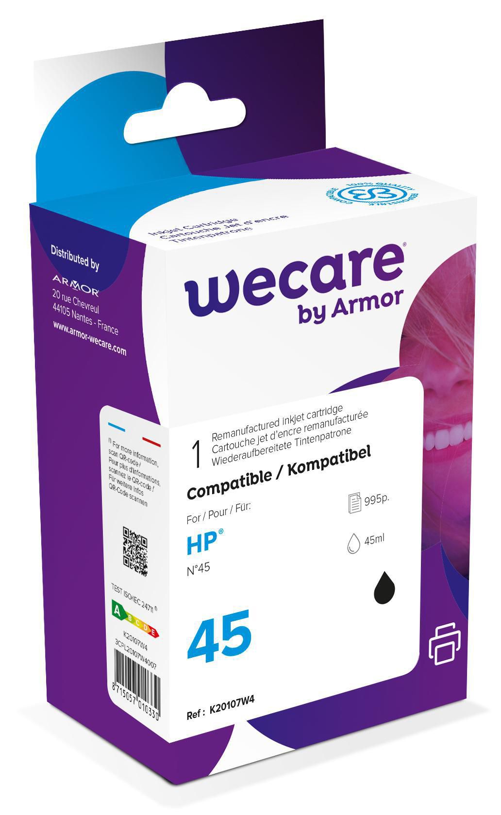 Wecare Bläckpatron 45 svart