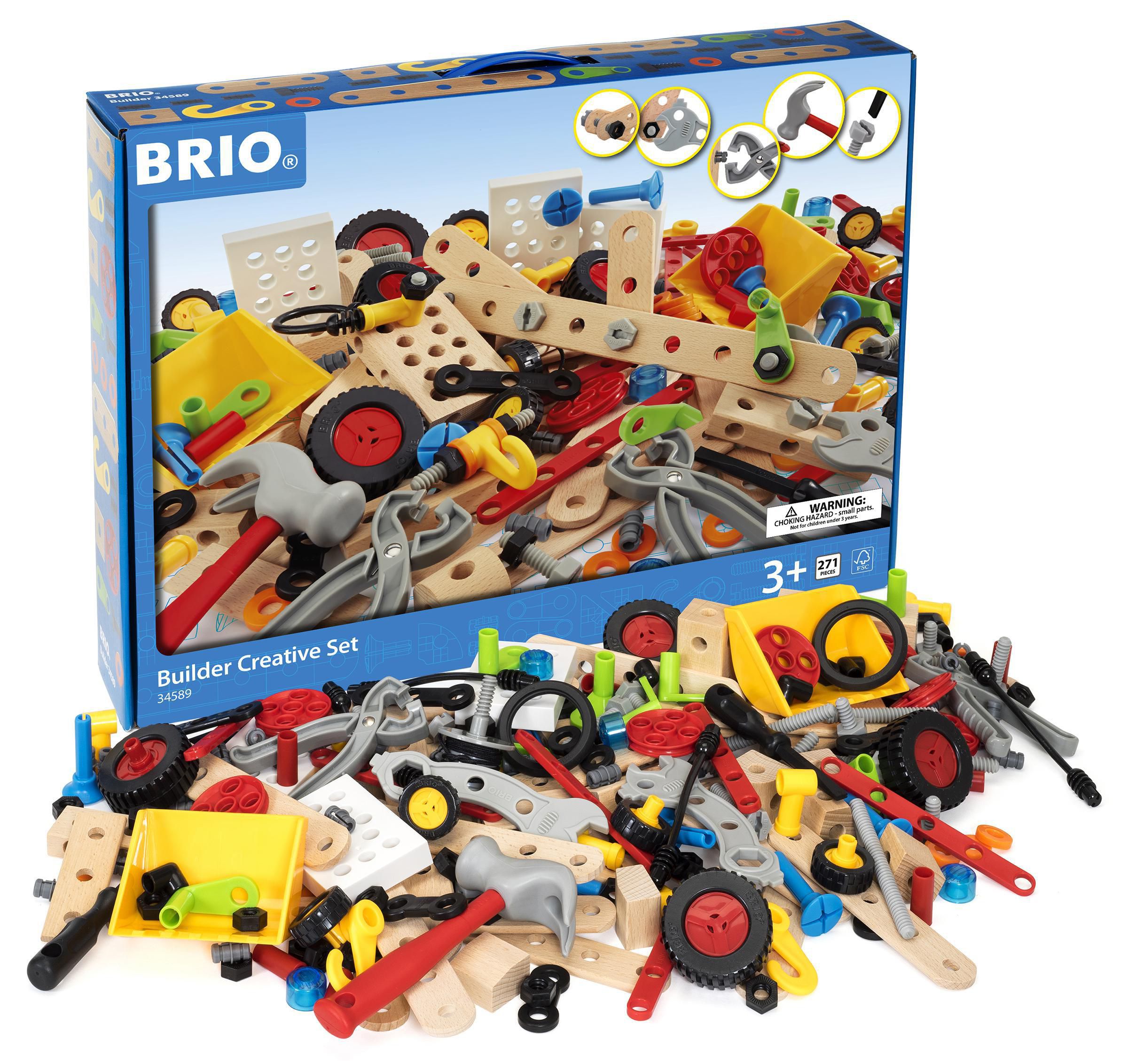 Produktfoto för BRIO® Builder byggsats kreativitet 271 delar