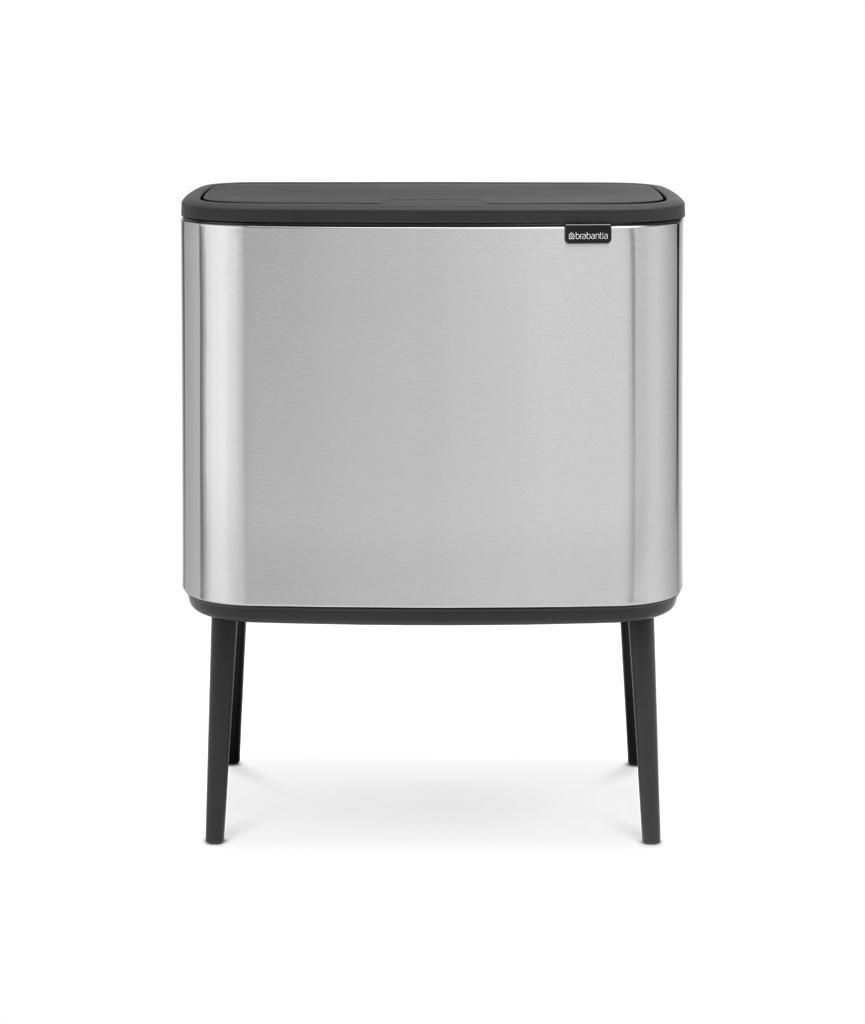 Produktfoto för BRABANTIA Papperskorg Bo Touch Bin 11+23 Matt Stål