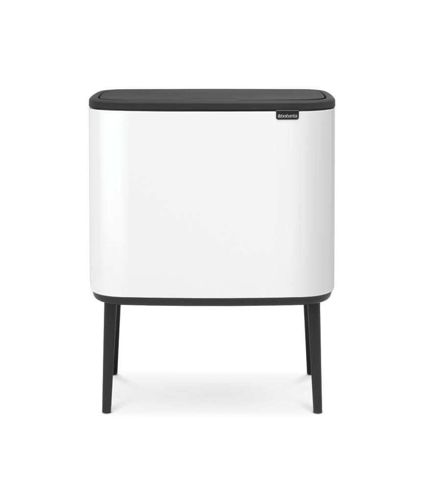 Produktfoto för BRABANTIA Papperskorg Bo Touch bin 11+23L Vit