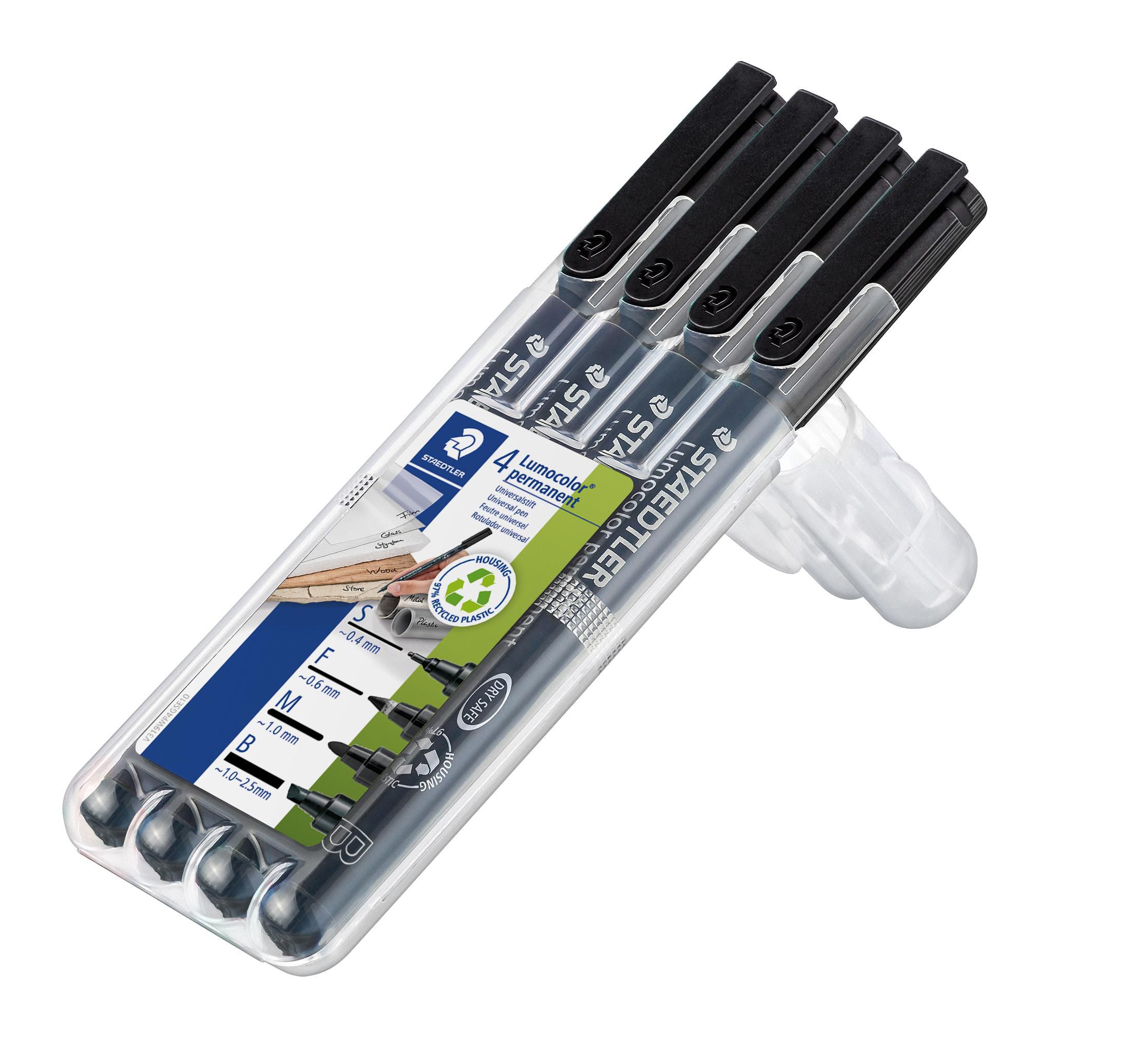 Staedtler Universalpenna svart 4/fp