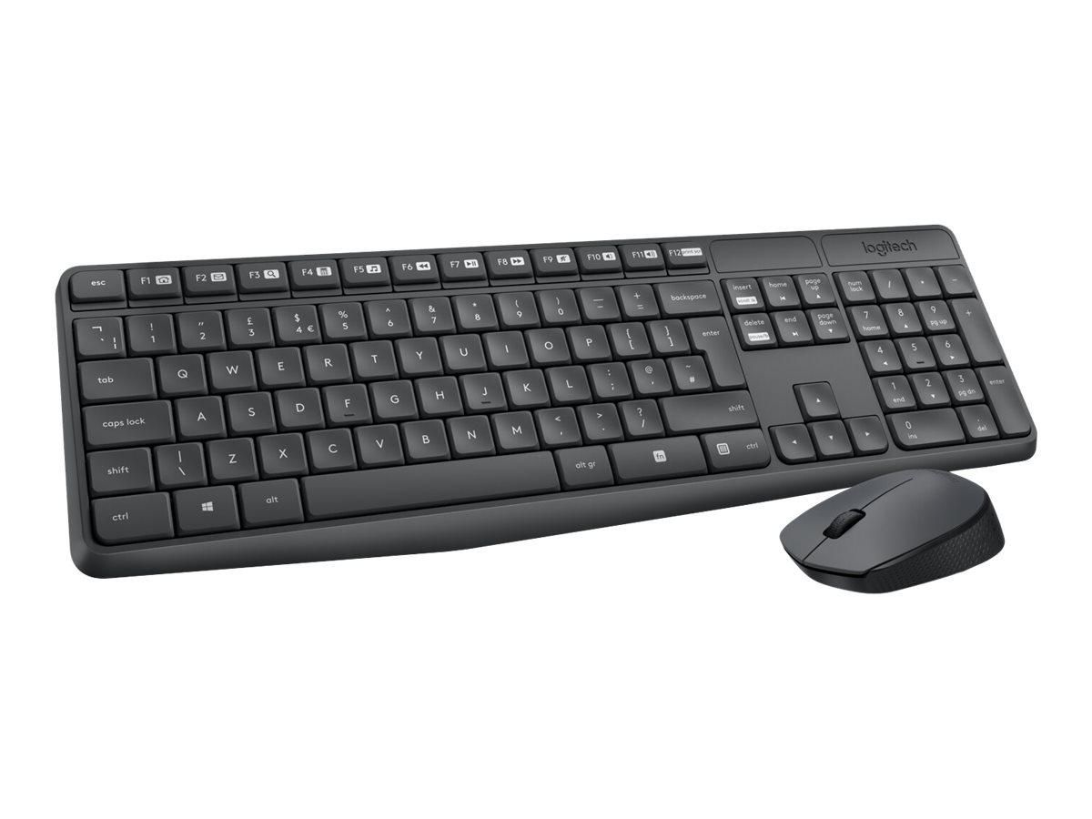 Produktfoto för Logitech Tangentbord+Mus MK235 WL