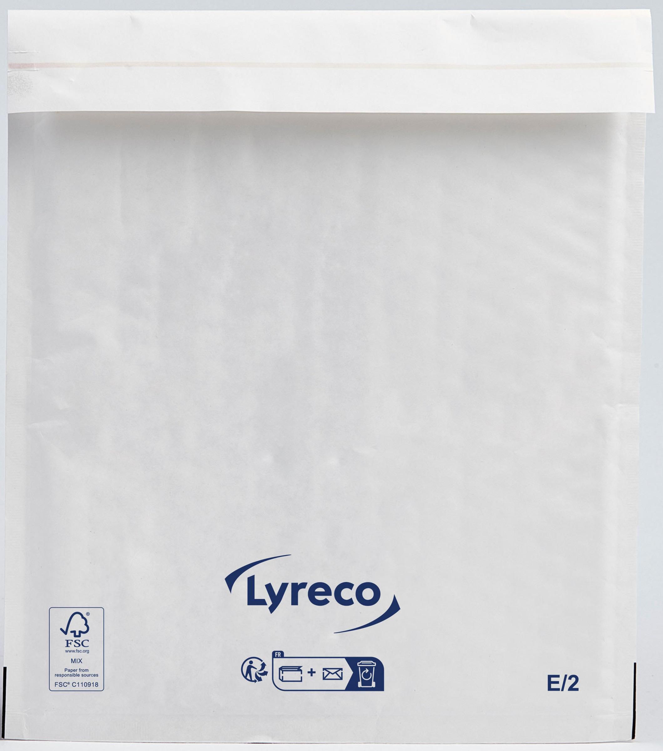 Produktfoto för Lyreco Bubbelpåse E/2 220x260mm remsa