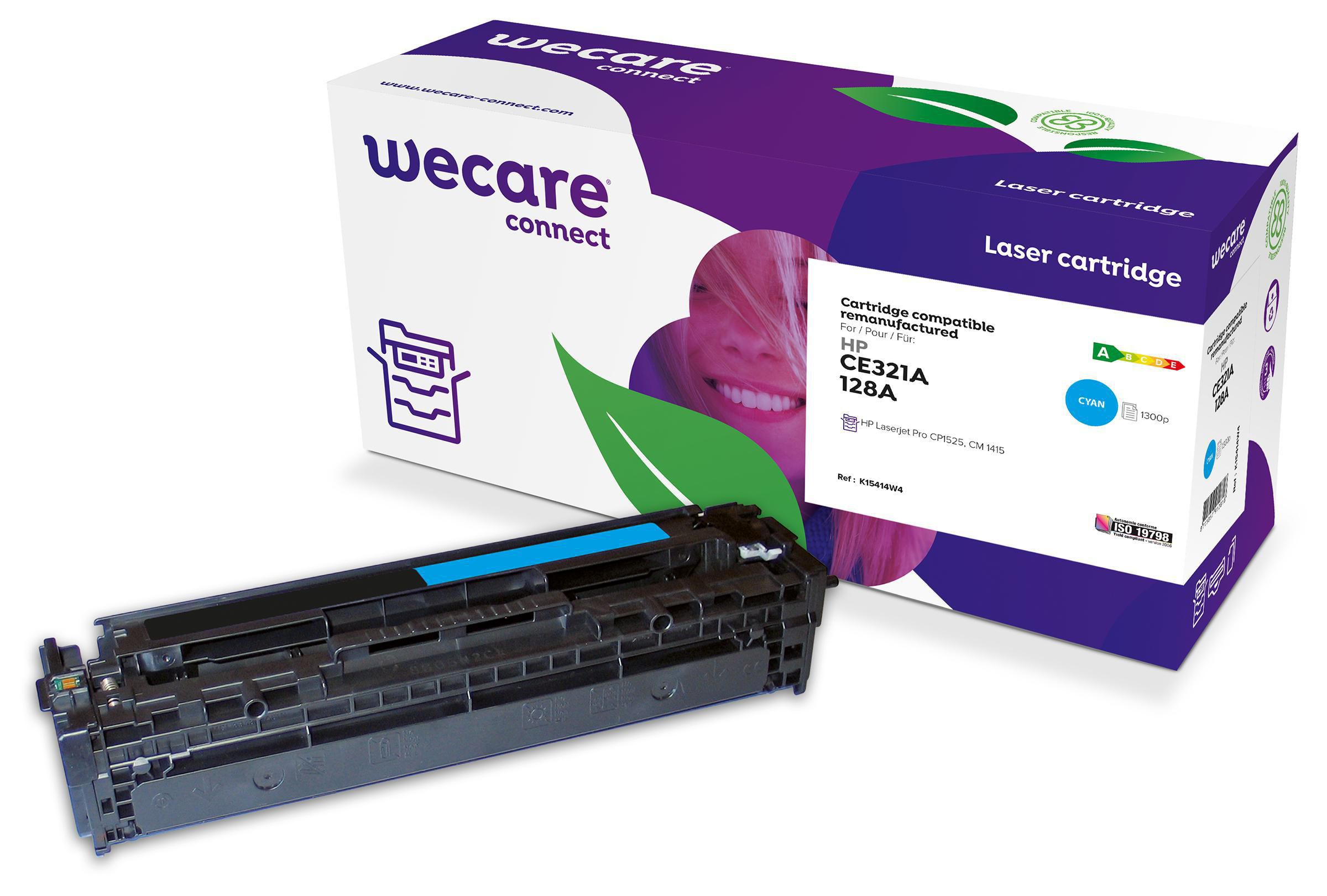 Wecare Toner HP CE321A 1,3K cyan