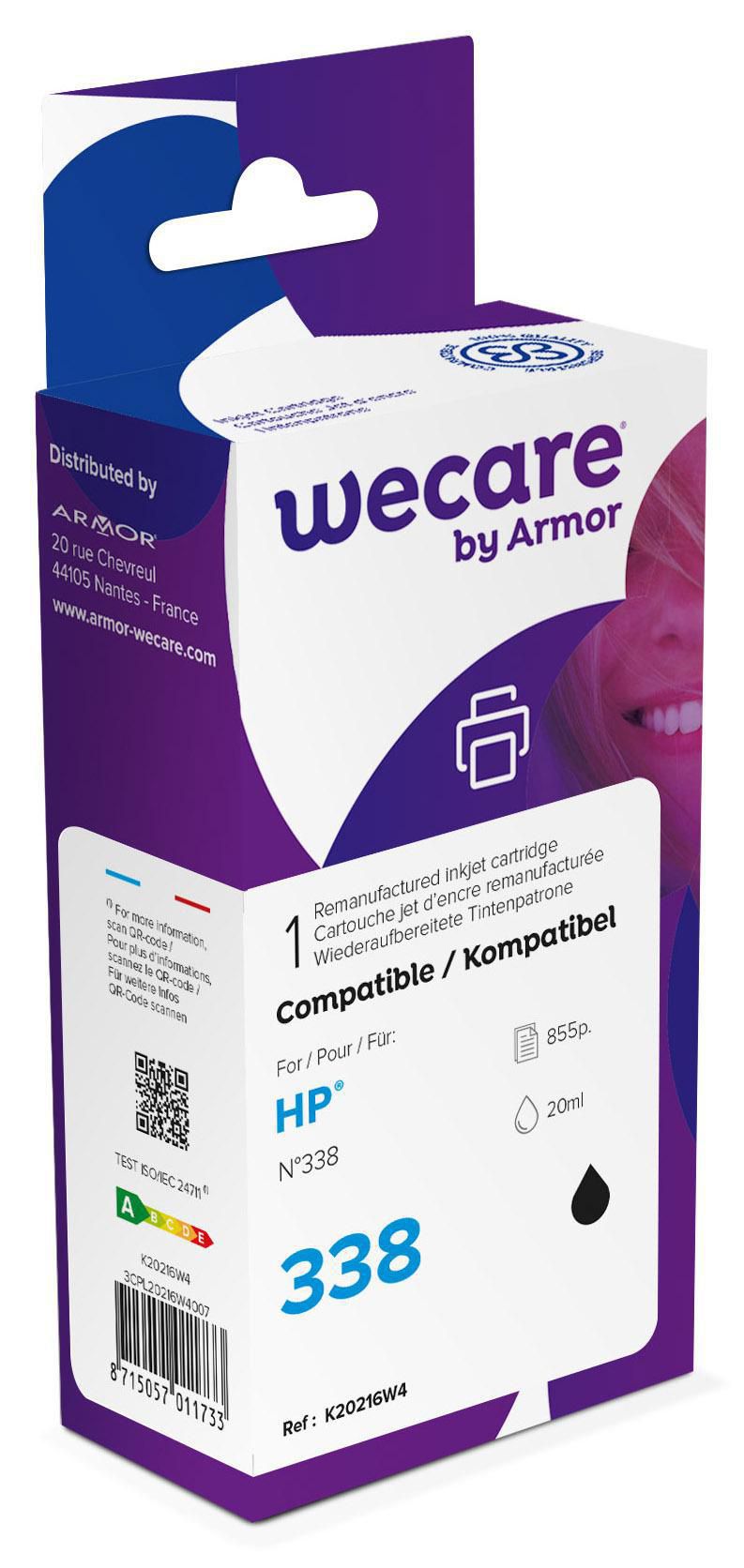 Wecare Bläckpatron 338 svart