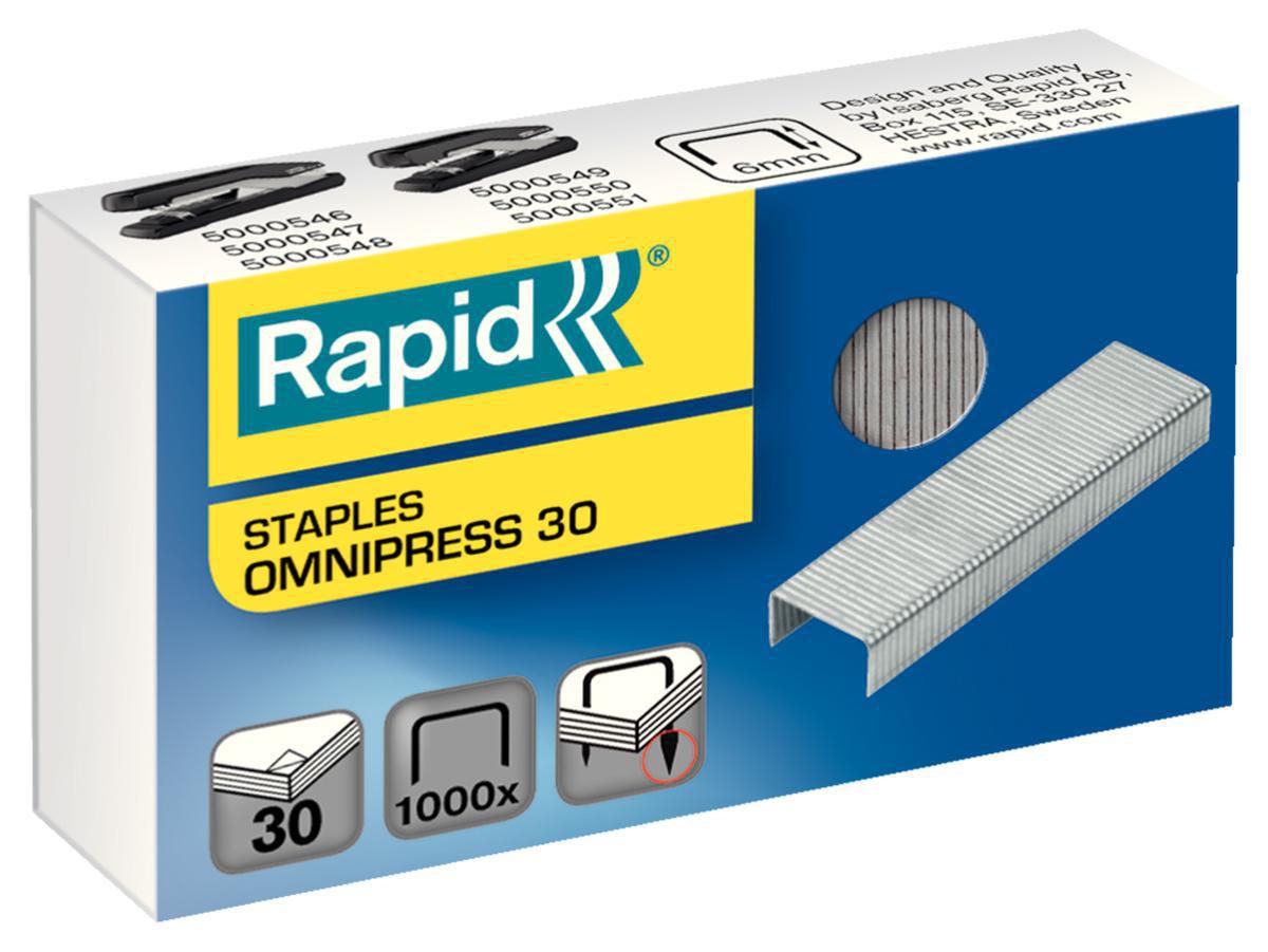 Produktfoto för Rapid Häftklammer Omnipress 30 1000/ask