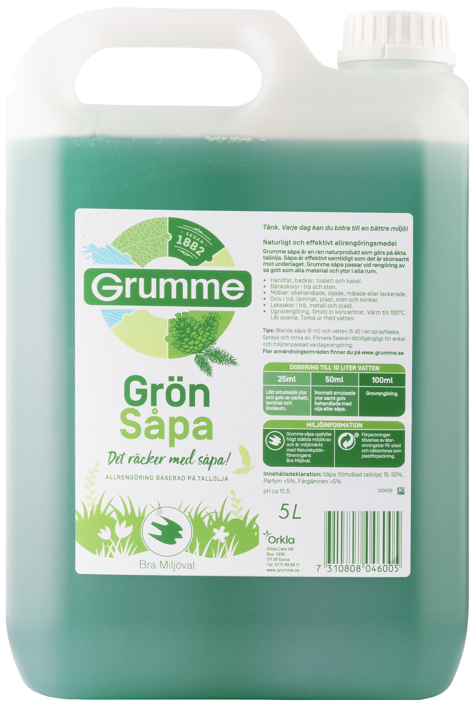 Grumme Allrengöring Grönsåpa 5L