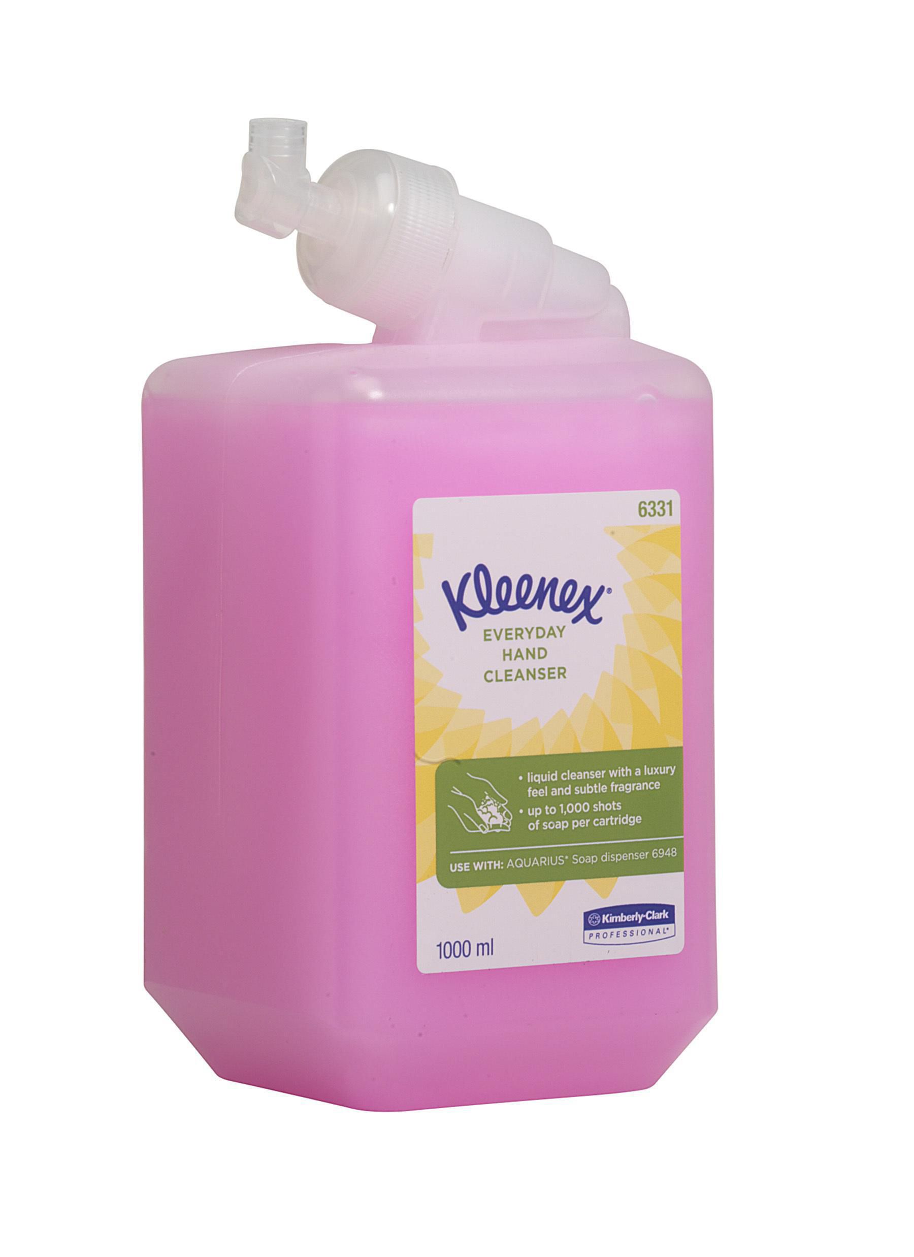 Kleenex® Kassett med flytande handtvål, för daglig användning, 1l, rosa
