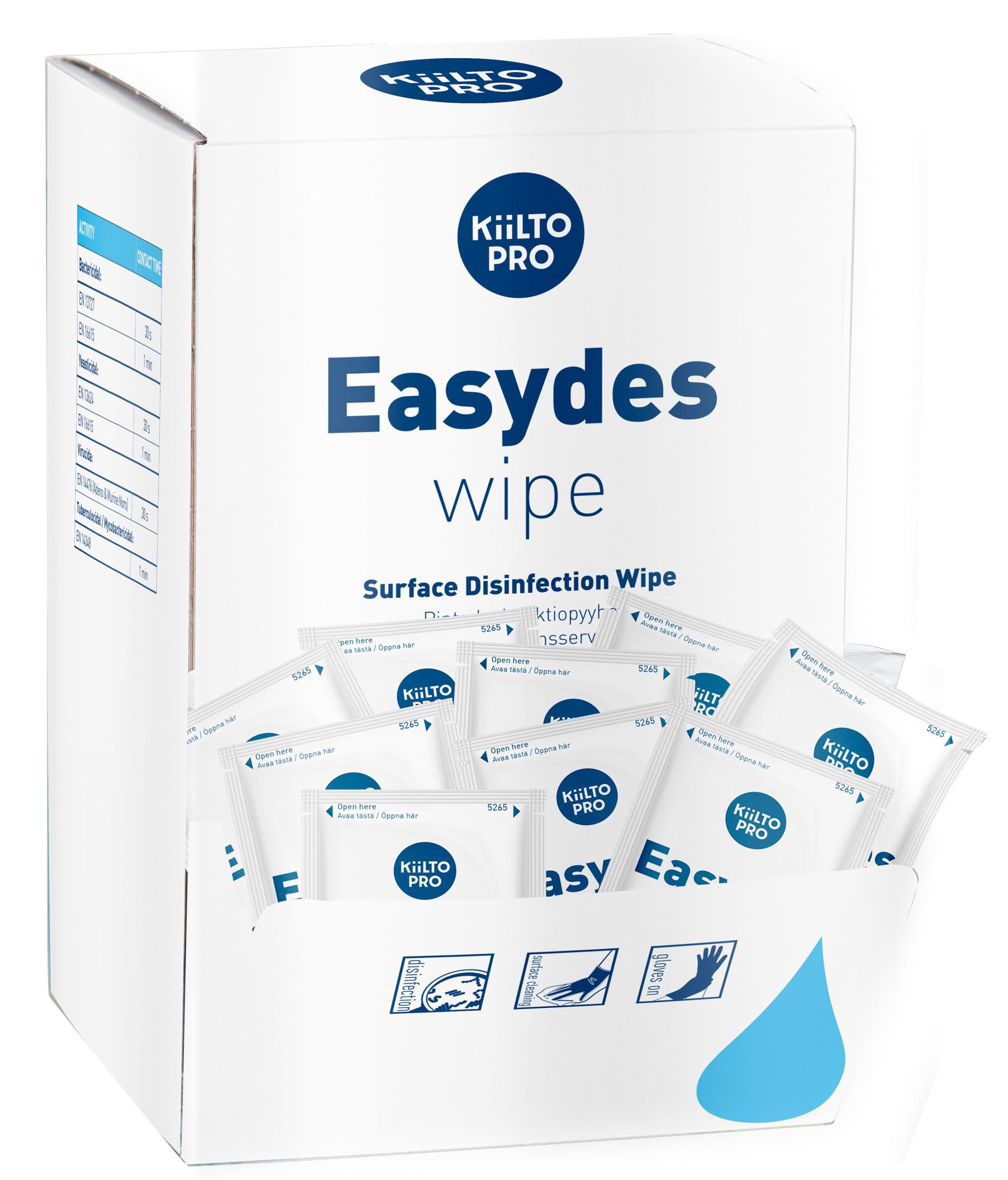 antibac Desinfektionsservett yta Easydes Wipe singlepack 150/fp